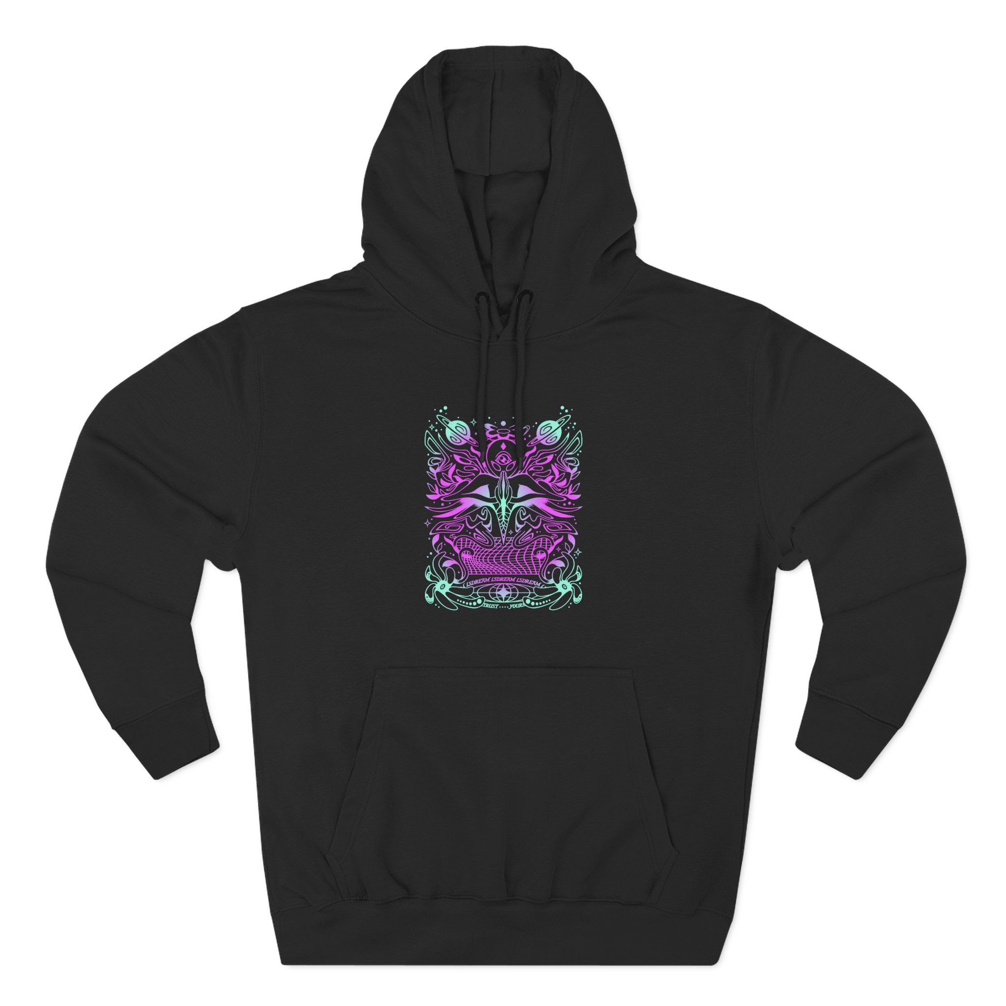 Lsdream Alien Moth Man Three-Panel Fleece Hoodie - Image 3