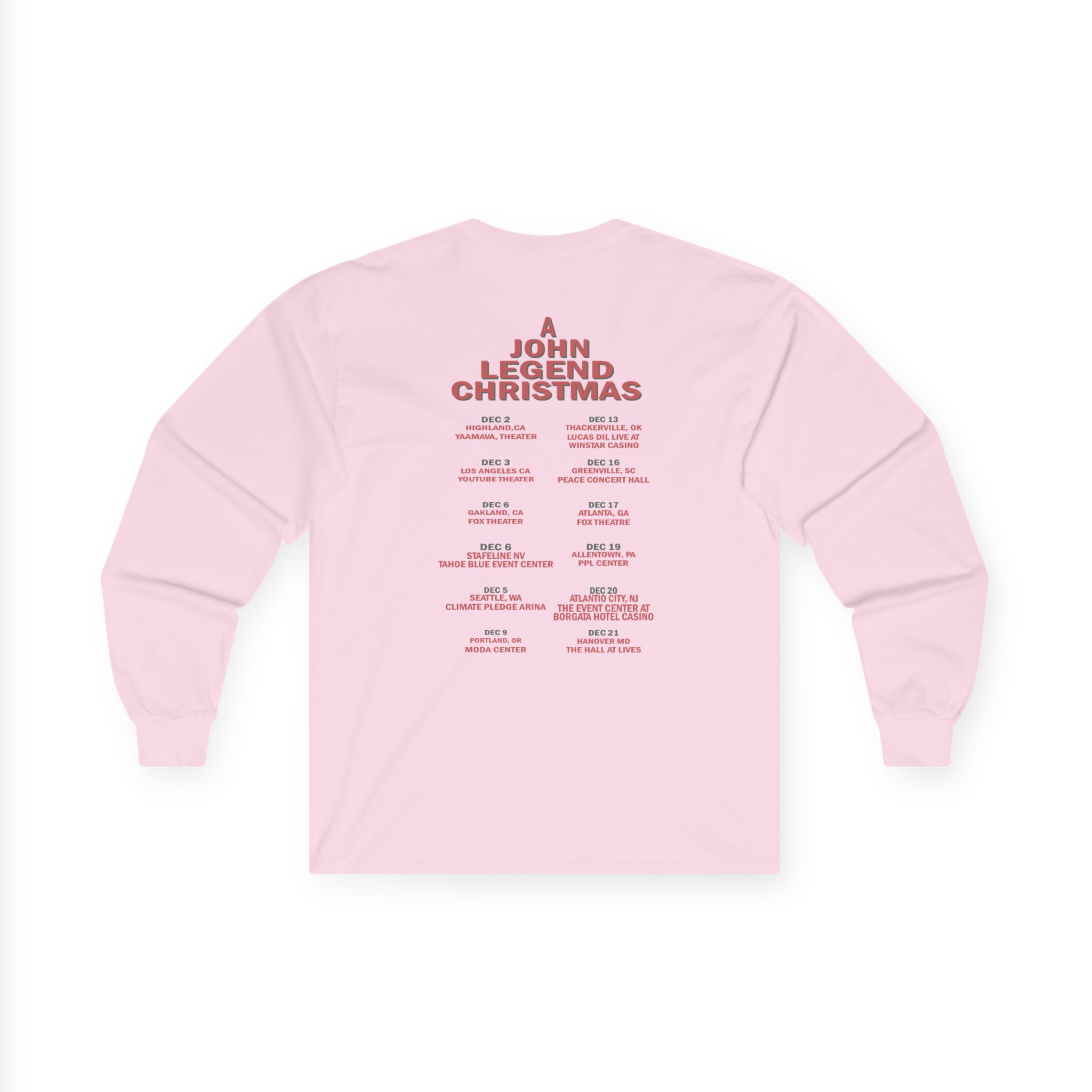 John Legend Ivory Tour Unisex Ultra Cotton Long Sleeve Tee - Image 12