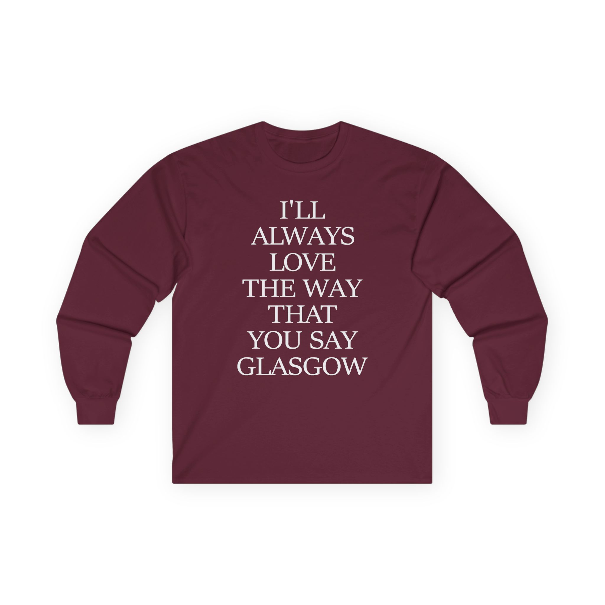 The Snuts I'll Always Love the Way That You Say Glasgow Unisex Ultra Cotton Long Sleeve Tee - Image 3