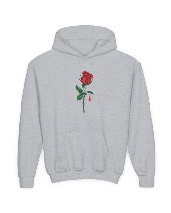 Blue October Big Rose Youth Heavy Blend Hooded Sweatshirt