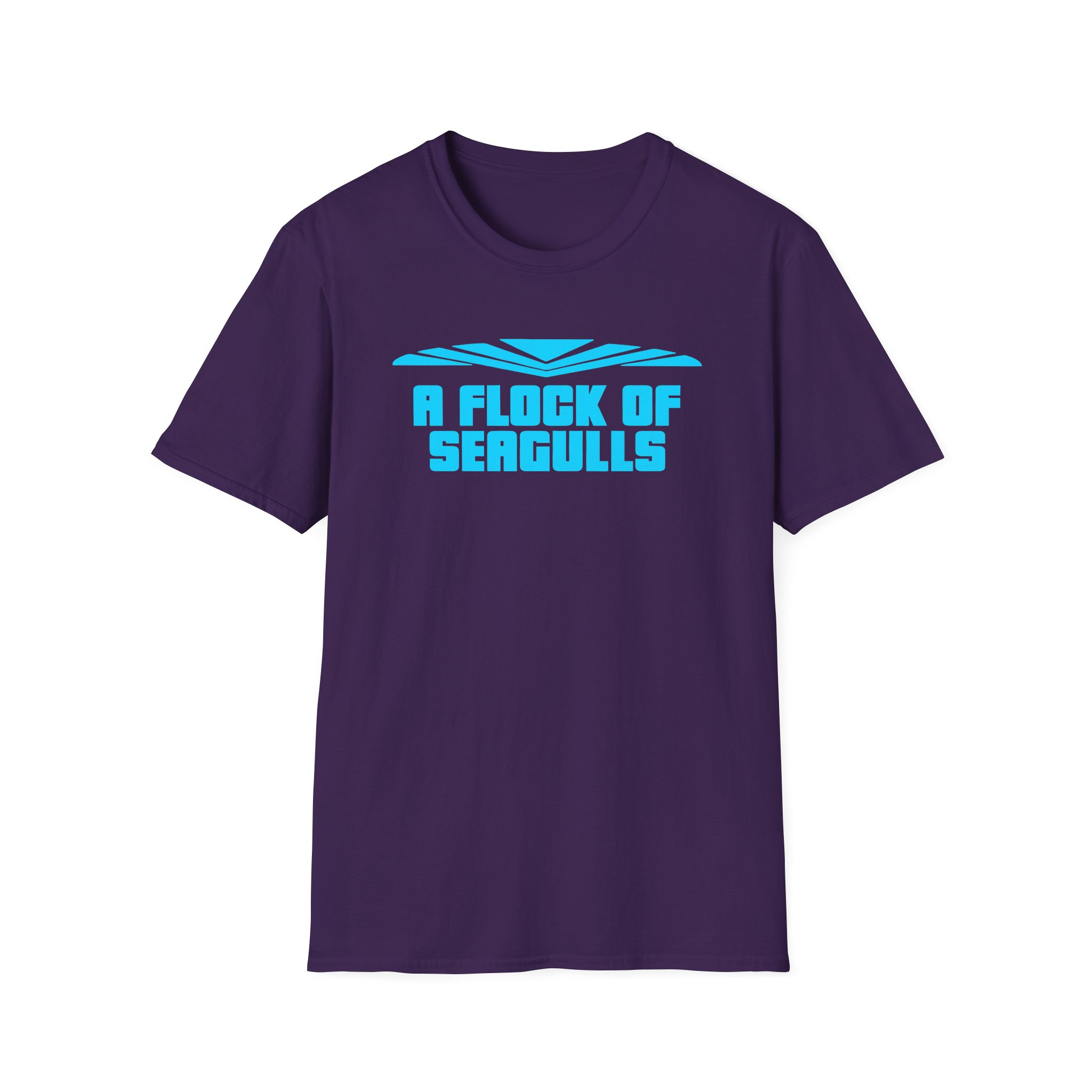 A Flock of Seagulls Logo Unisex Softstyle T-Shirt - Image 25