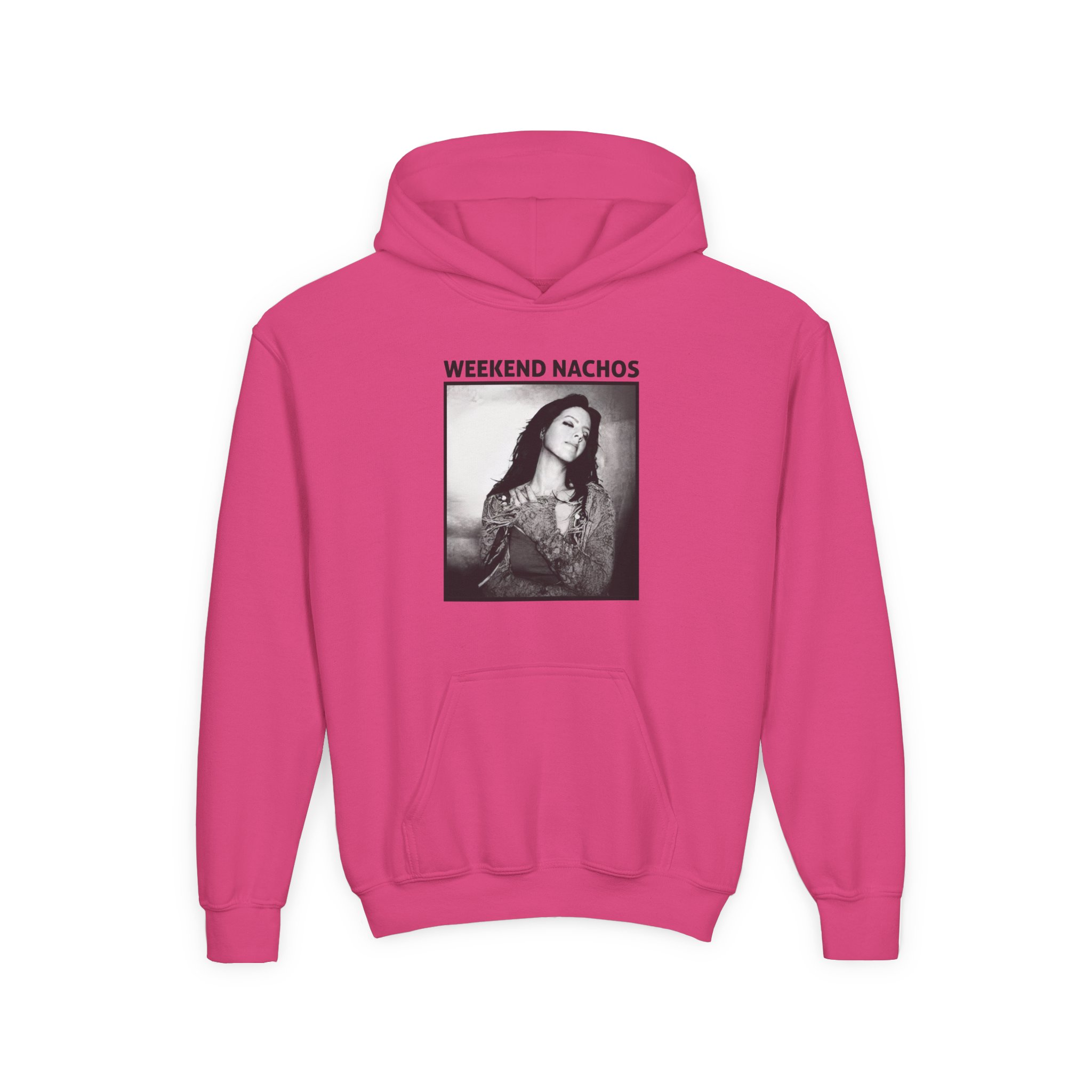 Youth Weekend Nachos Sarah Heavy Blend Hooded Sweatshirt - Image 13
