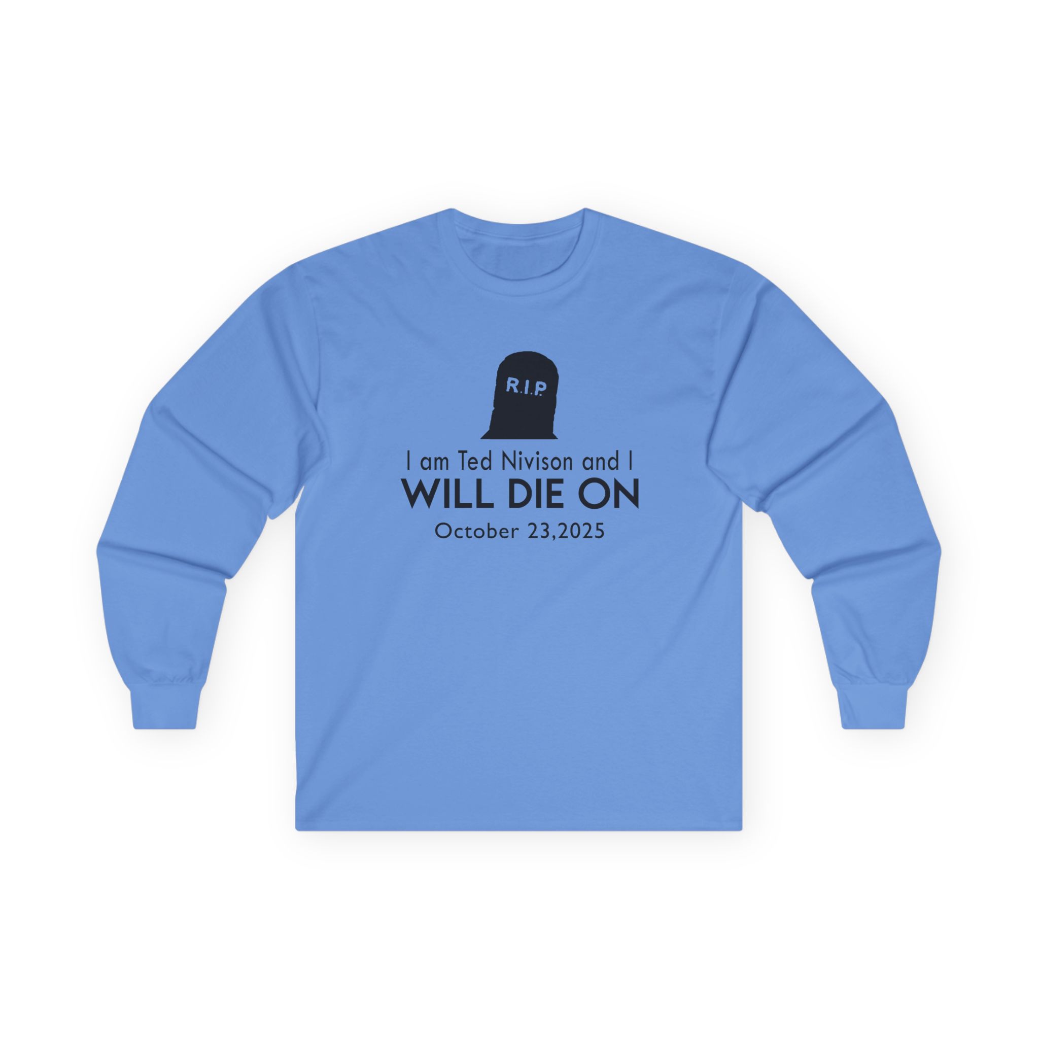 Jschlatt I Am Ted Nivison and I Will Die on Unisex Ultra Cotton Long Sleeve Tee - Image 9