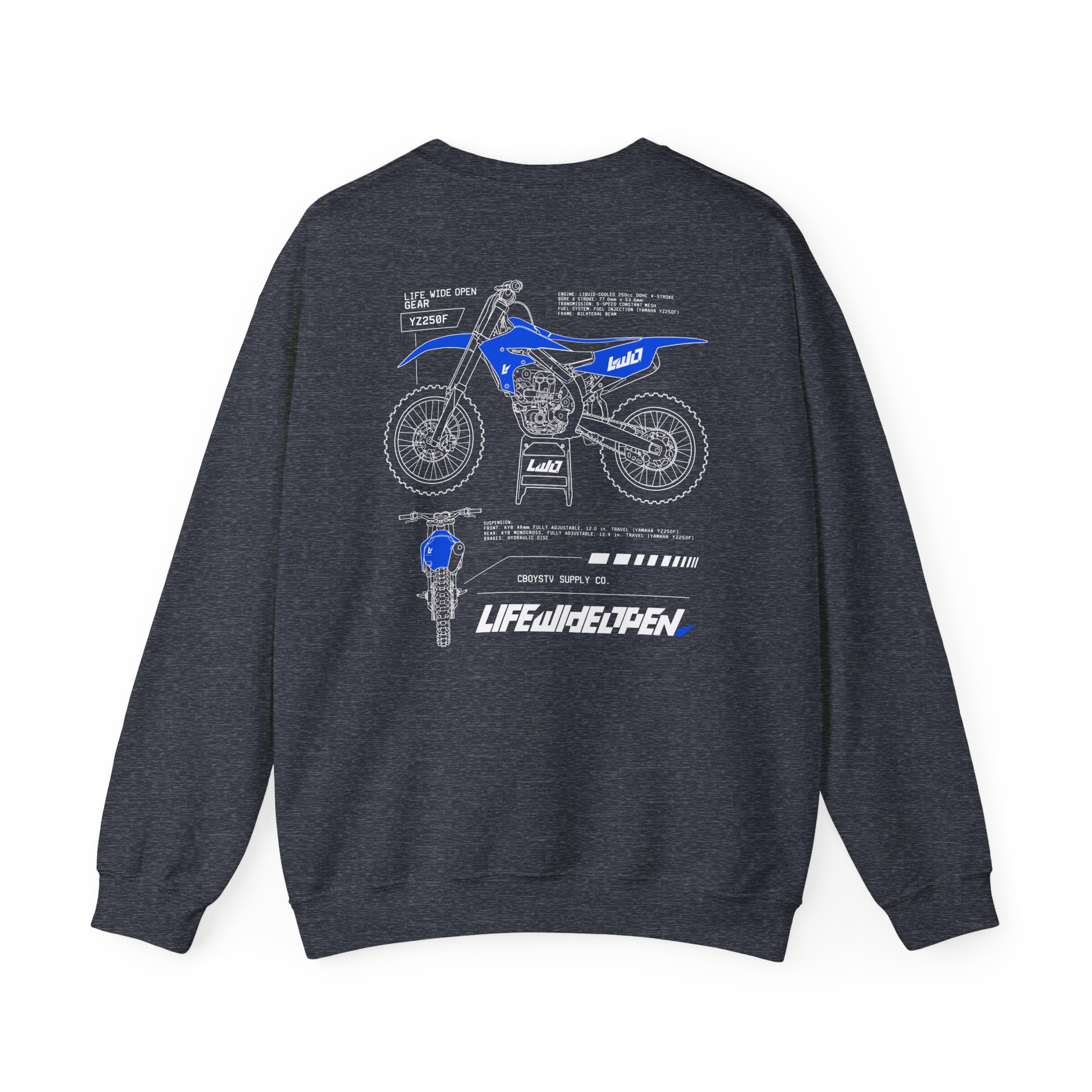 Cboystv Yamaha Spec Unisex Heavy Blend™ Crewneck Sweatshirt - Image 16