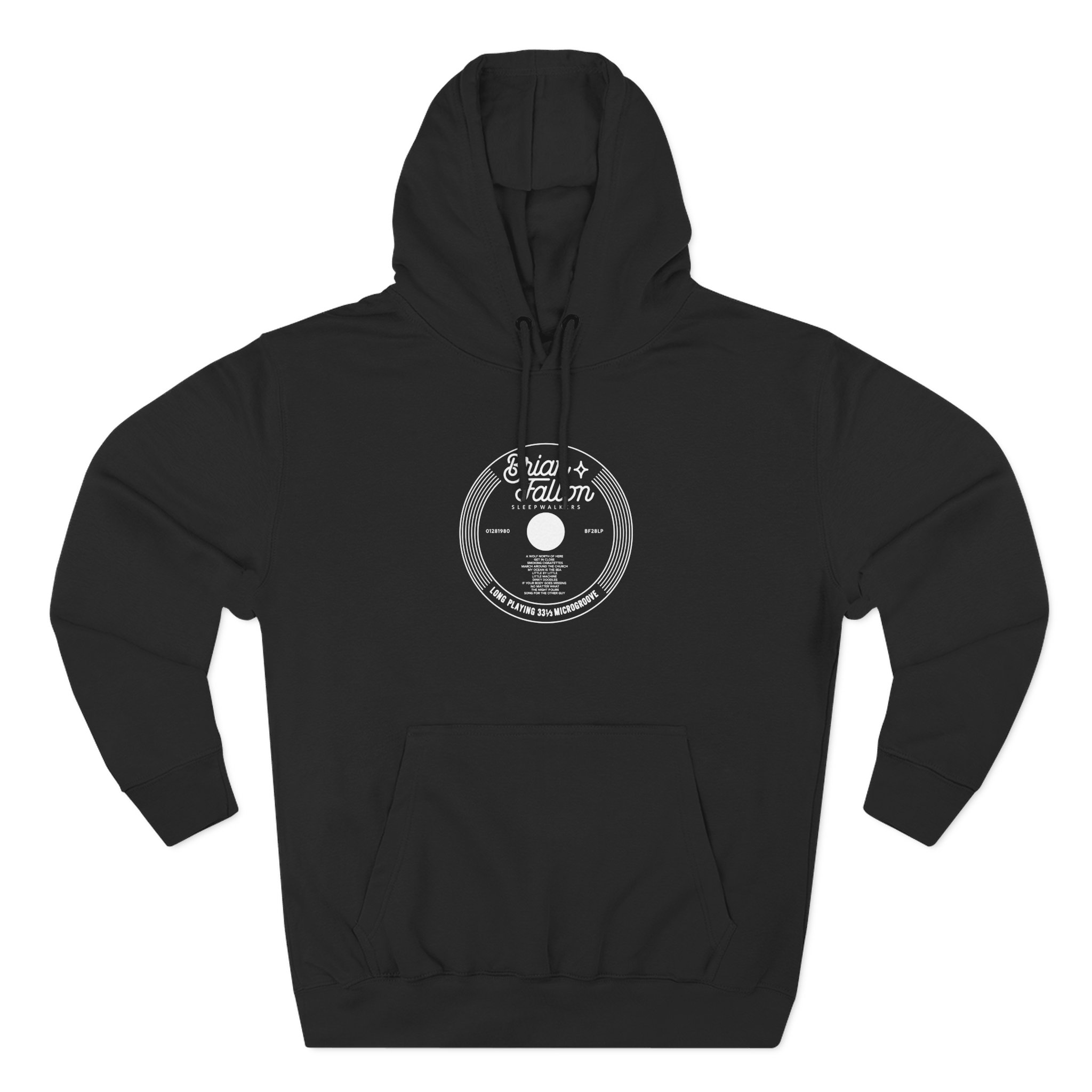 Brian Fallon Record Three-Panel Fleece Hoodie