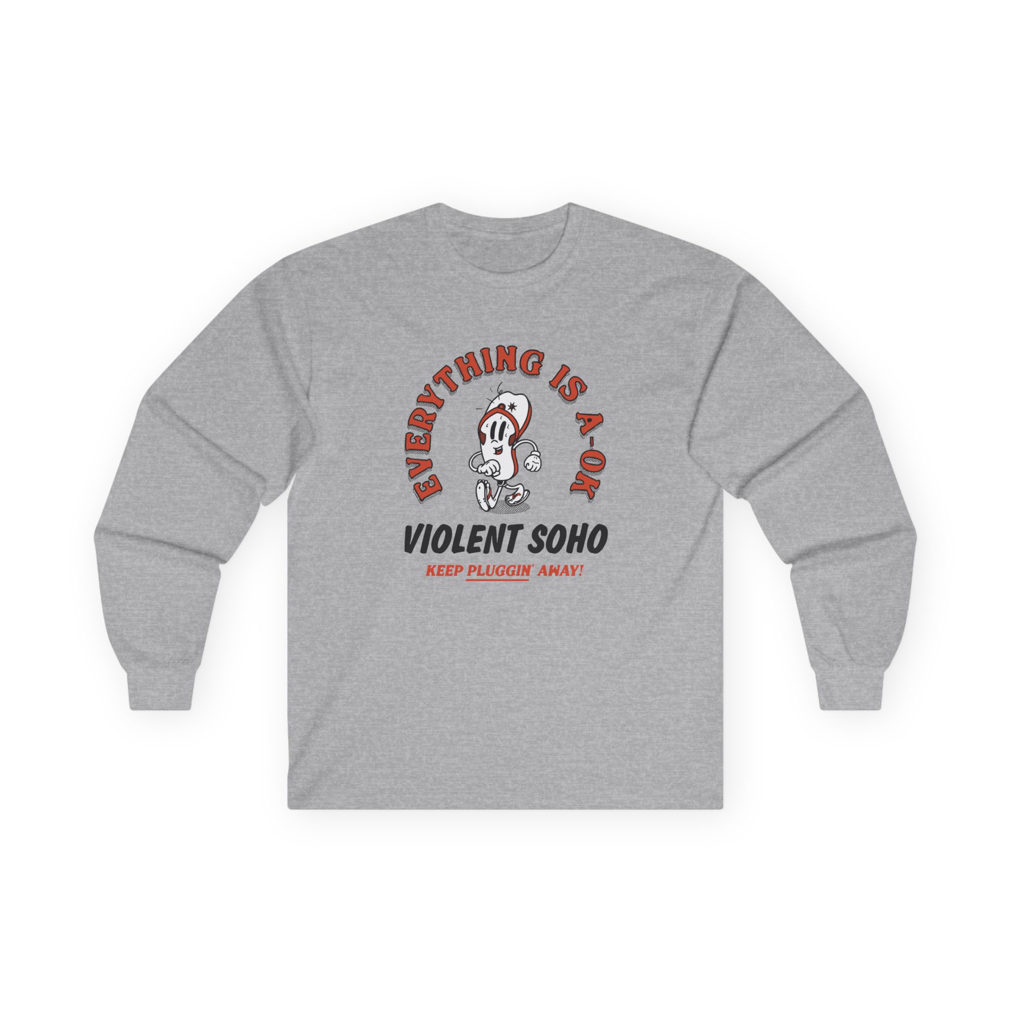 Violent Soho Keep on Pluggin Unisex Ultra Cotton Long Sleeve Tee - Image 5