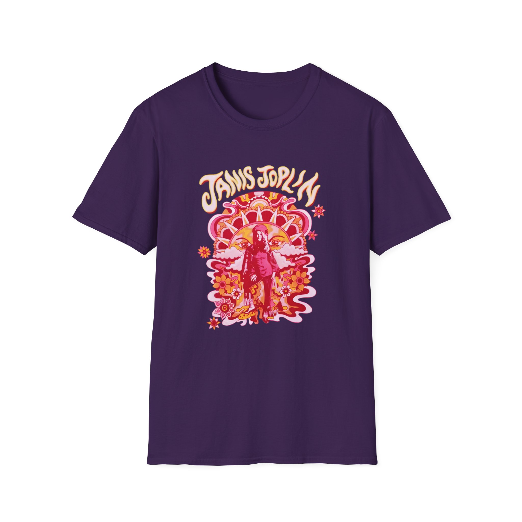 Janis Joplin Groovy Unisex Softstyle T-shirt - Image 21