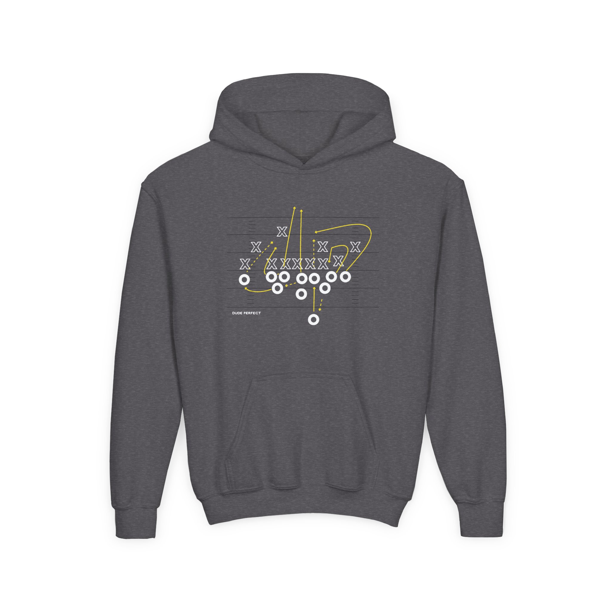 Dude Perfect Making Plays Youth Heavy Blend Hooded Sweatshirt - Image 9
