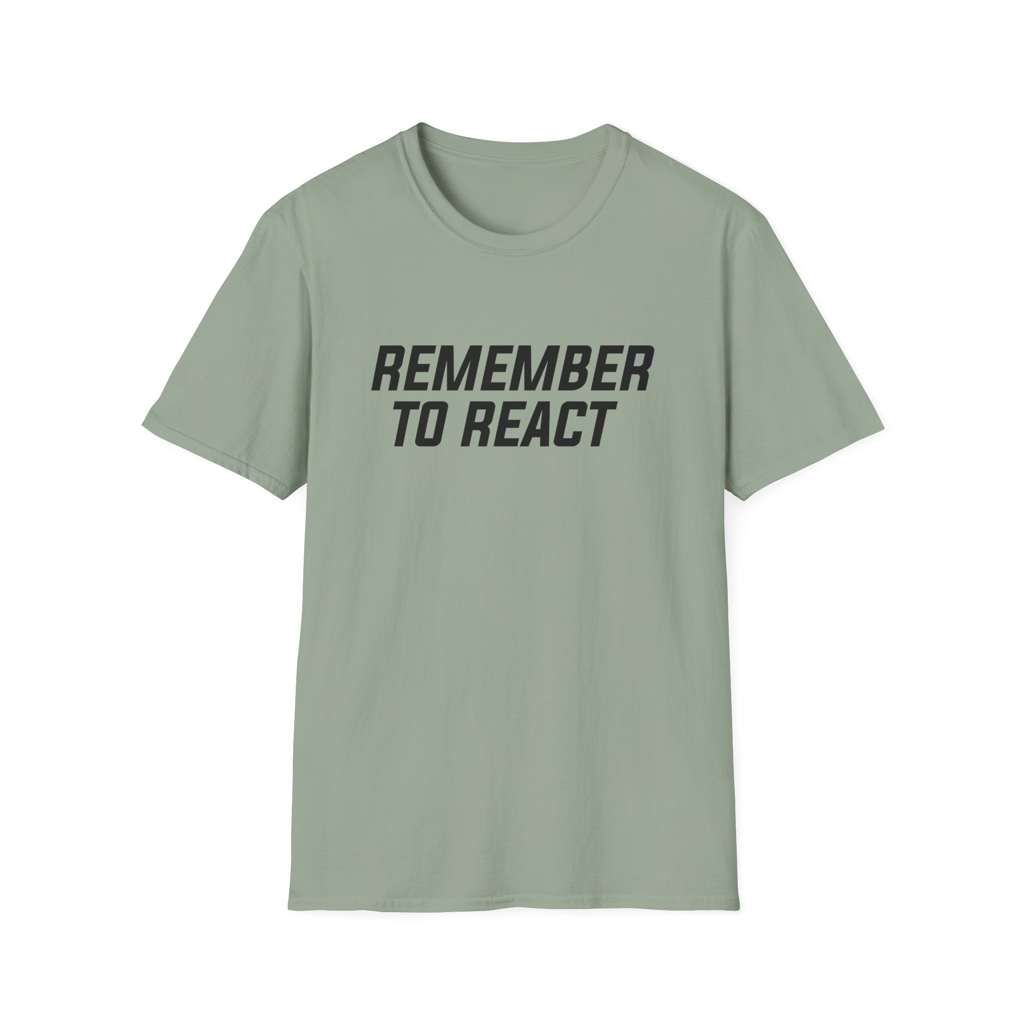 Jenny Holzer Remember to React Unisex Softstyle T-Shirt - Image 11