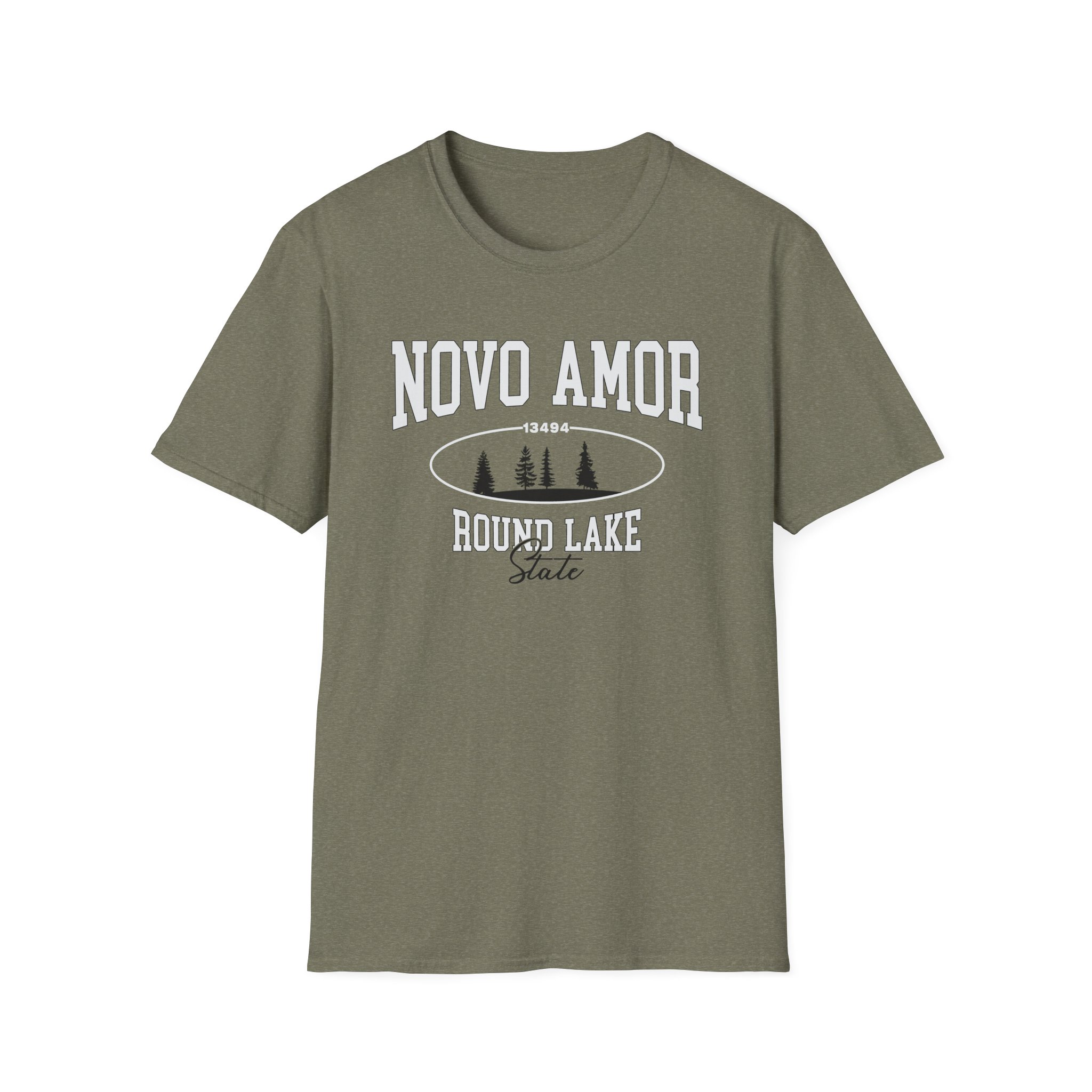 Novo Amor Round Lake State Unisex Softstyle T-shirt - Image 3