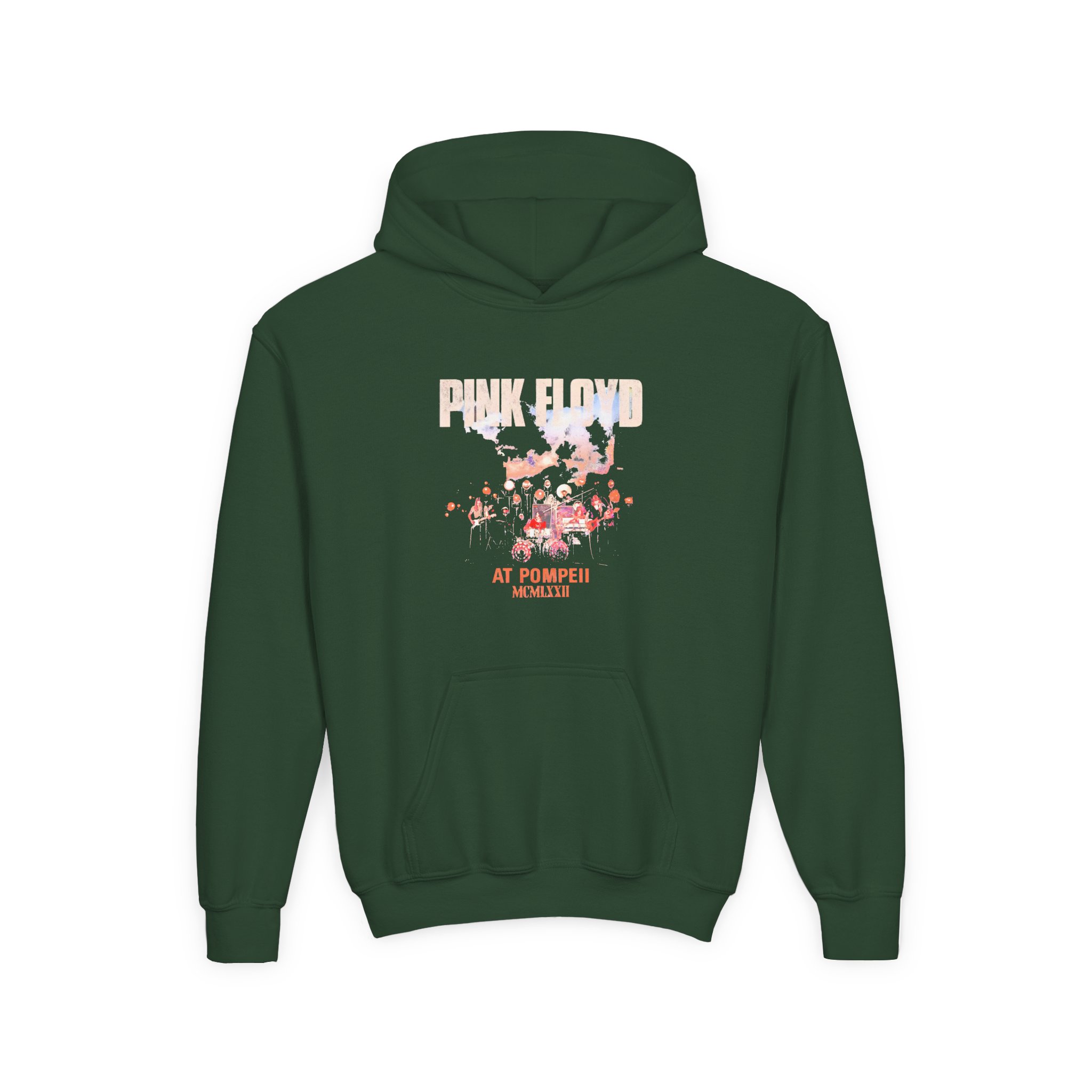 Pink Floyd Live At Pompeii Youth Heavy Blend Hooded Sweatshirt - Image 3