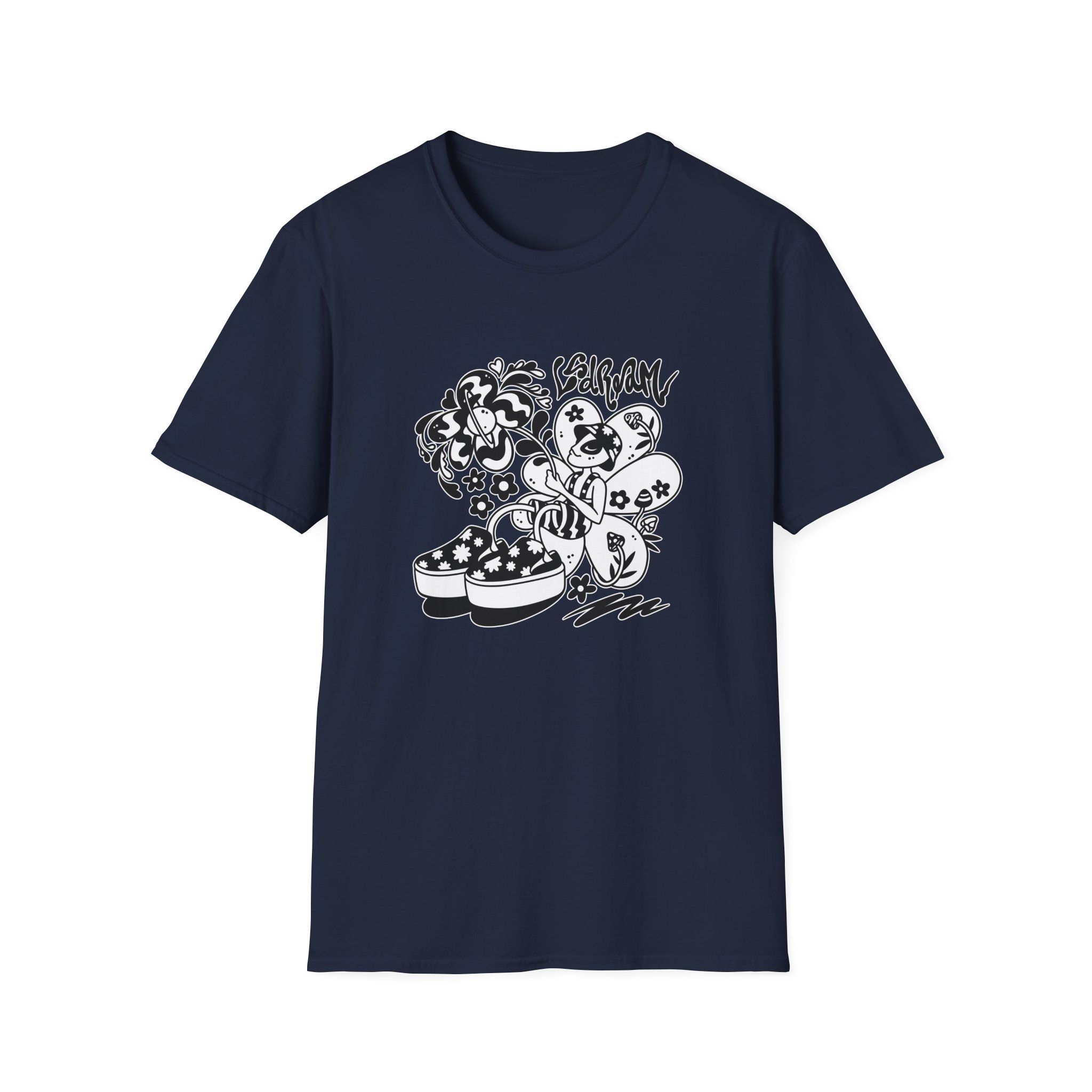 Lsdream Intergalactic Bloom Unisex Softstyle T-Shirt - Image 17