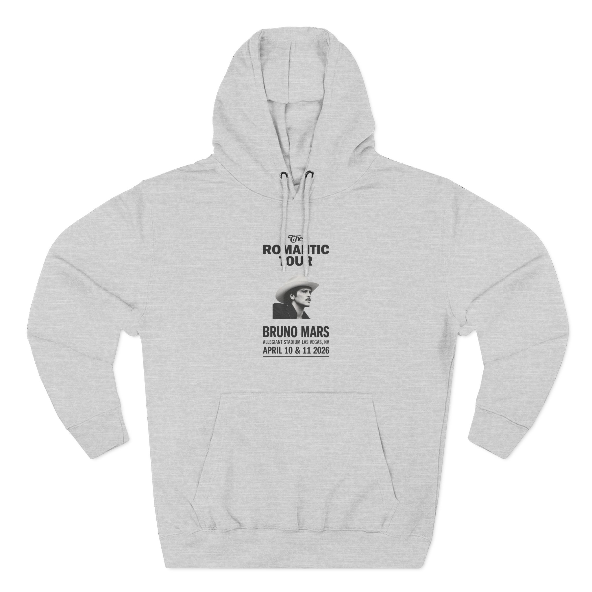 Bruno Mars Las Vegas the Romantic Three-Panel Fleece Hoodie - Image 3