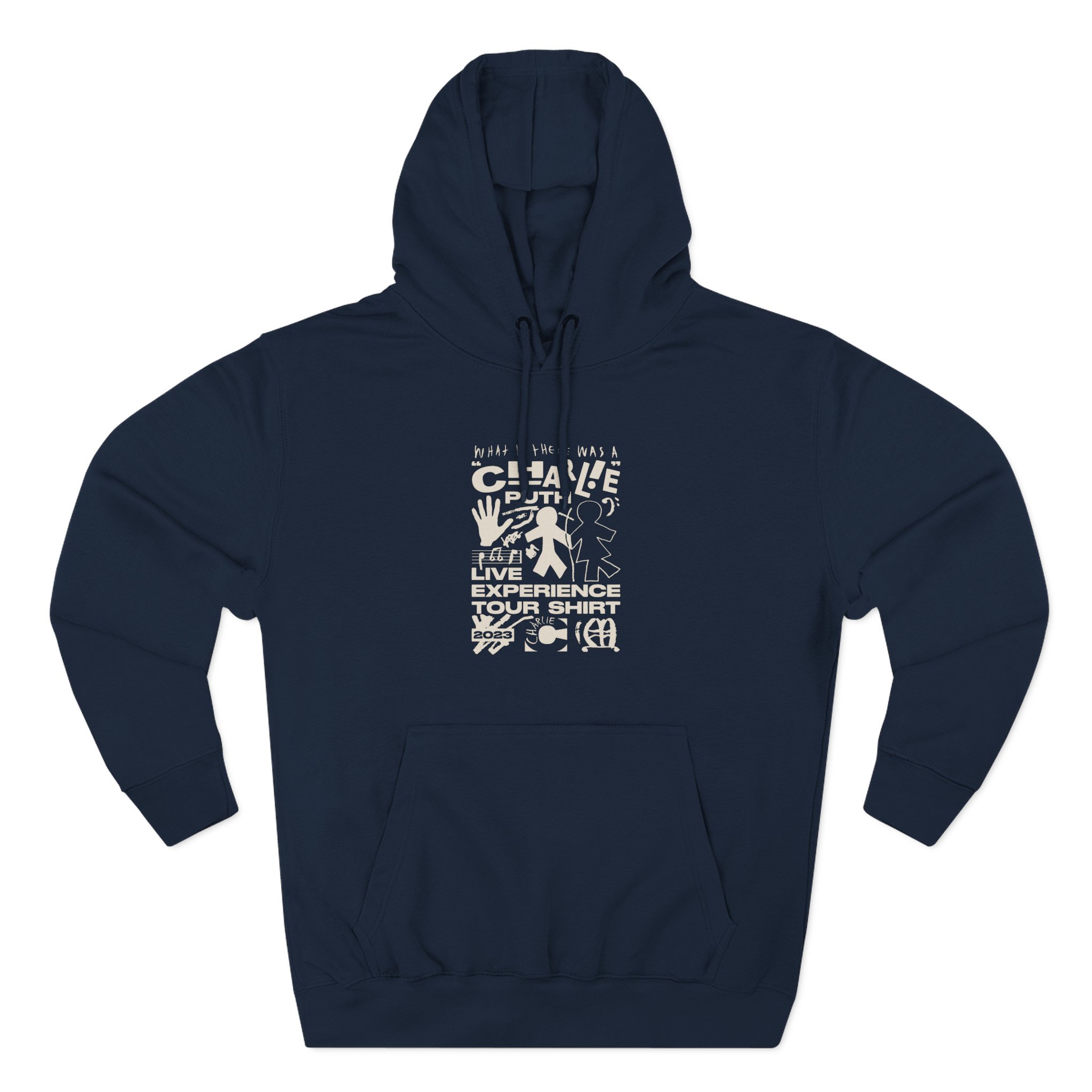 Charlie Puth What If There Was A Tour Three-Panel Fleece Hoodie - Image 11