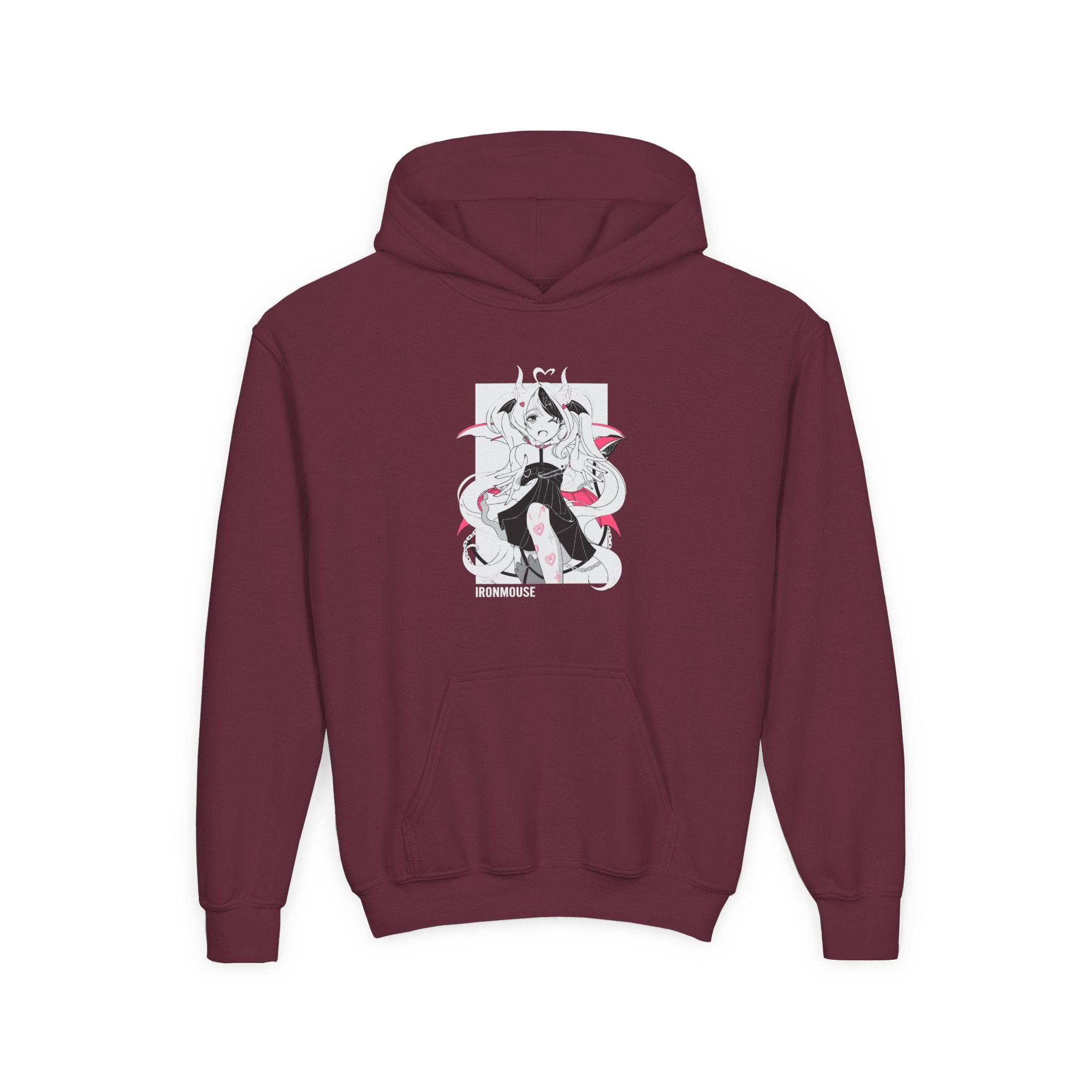 Ironmouse Youth Heavy Blend Hooded Sweatshirt - Image 3