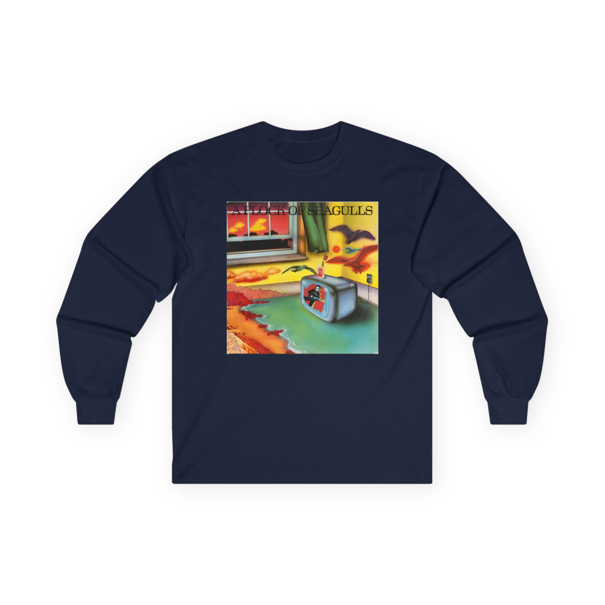 A Flock of Seagulls Original Album Cover Unisex Ultra Cotton Long Sleeve Tee - Image 9