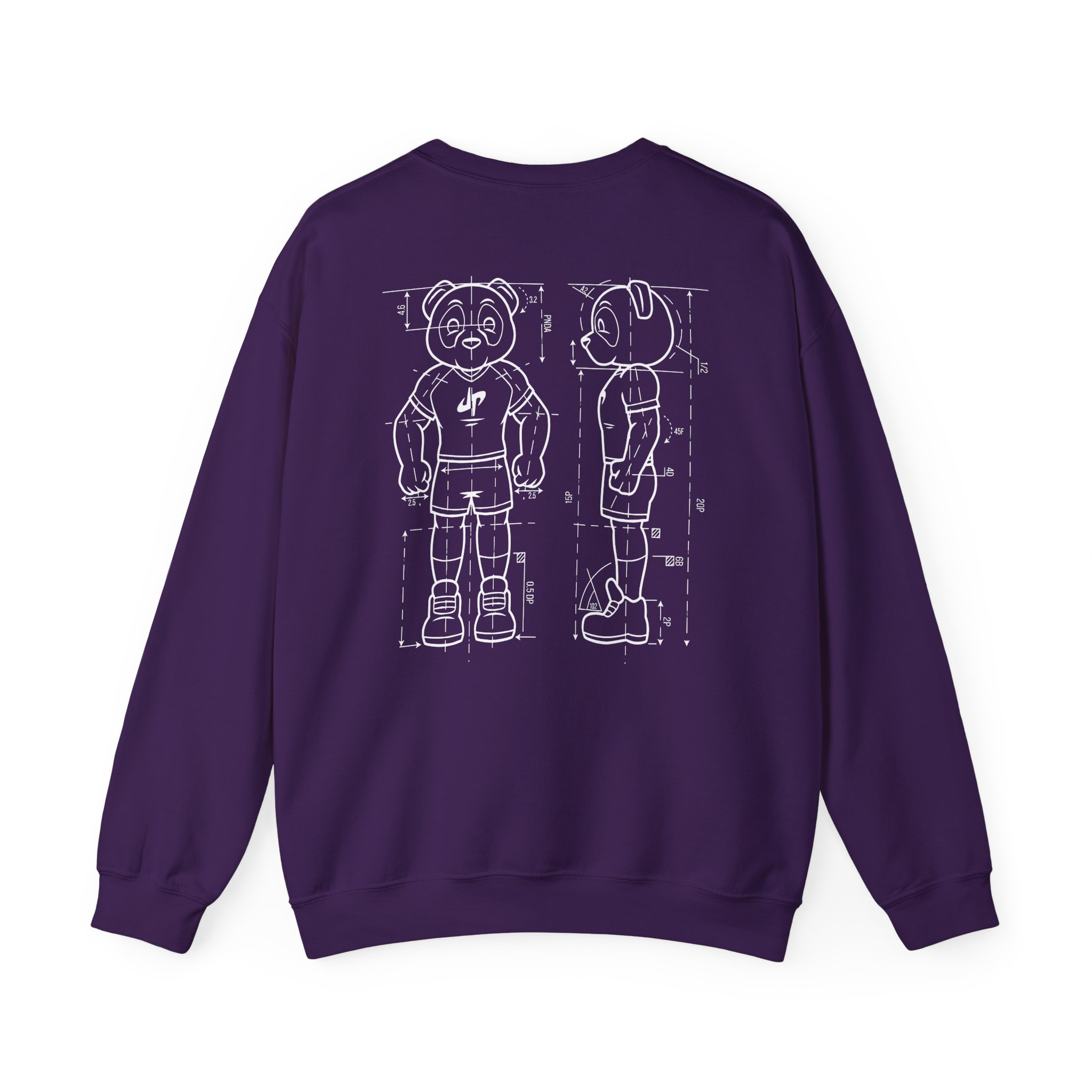 Dude Perfect Blueprint Panda Unisex Heavy Blend™ Crewneck Sweatshirt - Image 24