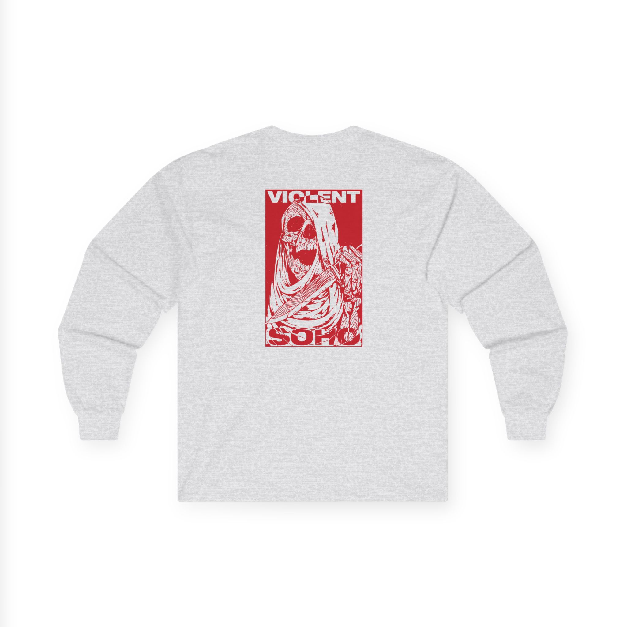 Violent Soho Skull Unisex Ultra Cotton Long Sleeve Tee - Image 6