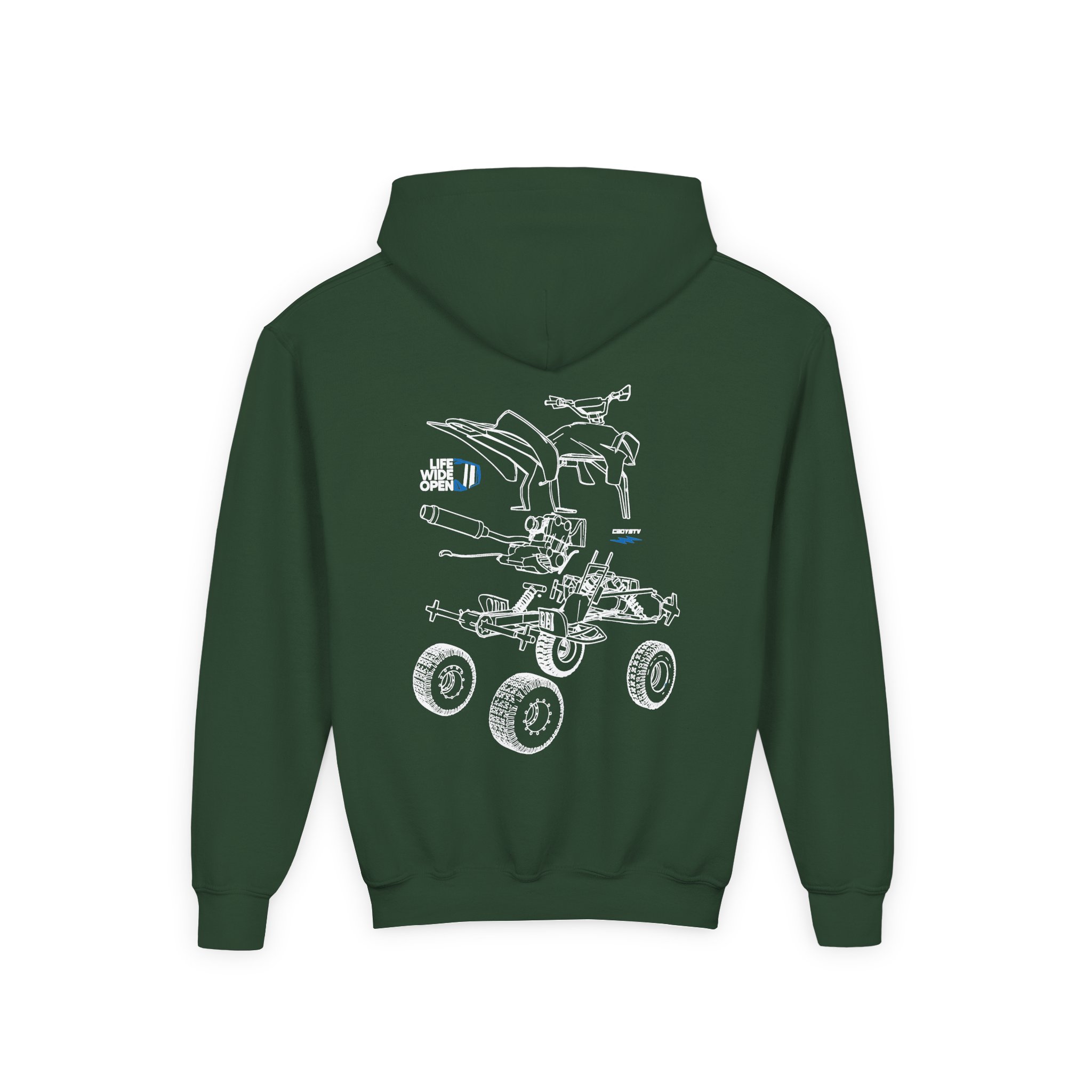Cboystv Quad Blowup Youth Heavy Blend Hooded Sweatshirt - Image 8