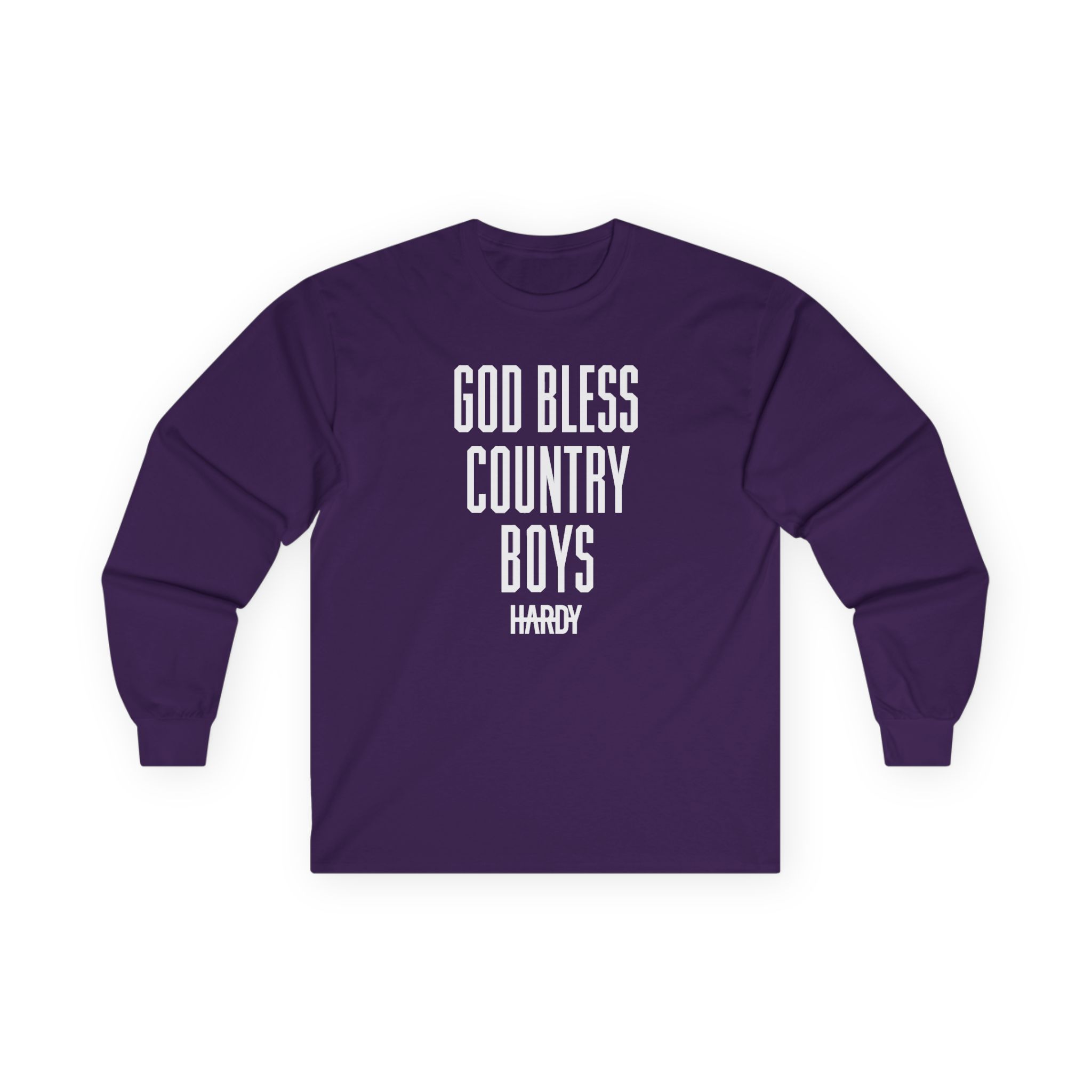 Hd God Bless Country Boys Unisex Ultra Cotton Long Sleeve Tee - Image 13