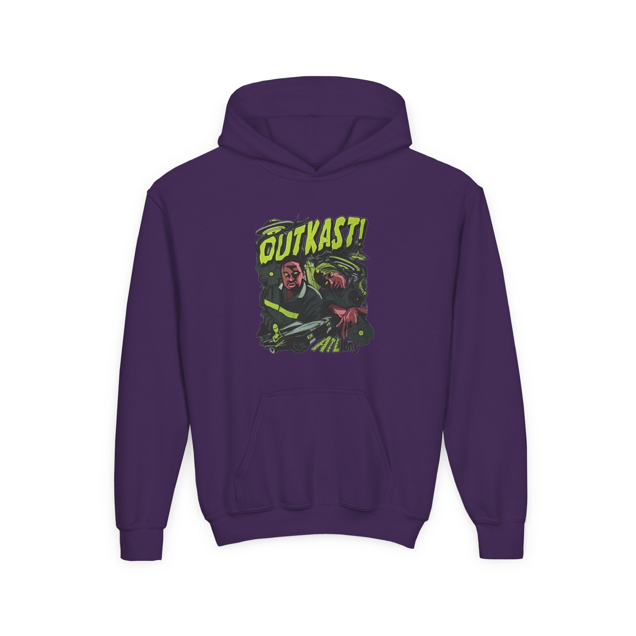 Youth Outkast ATLiens Heavy Blend Hooded Sweatshirt - Image 9