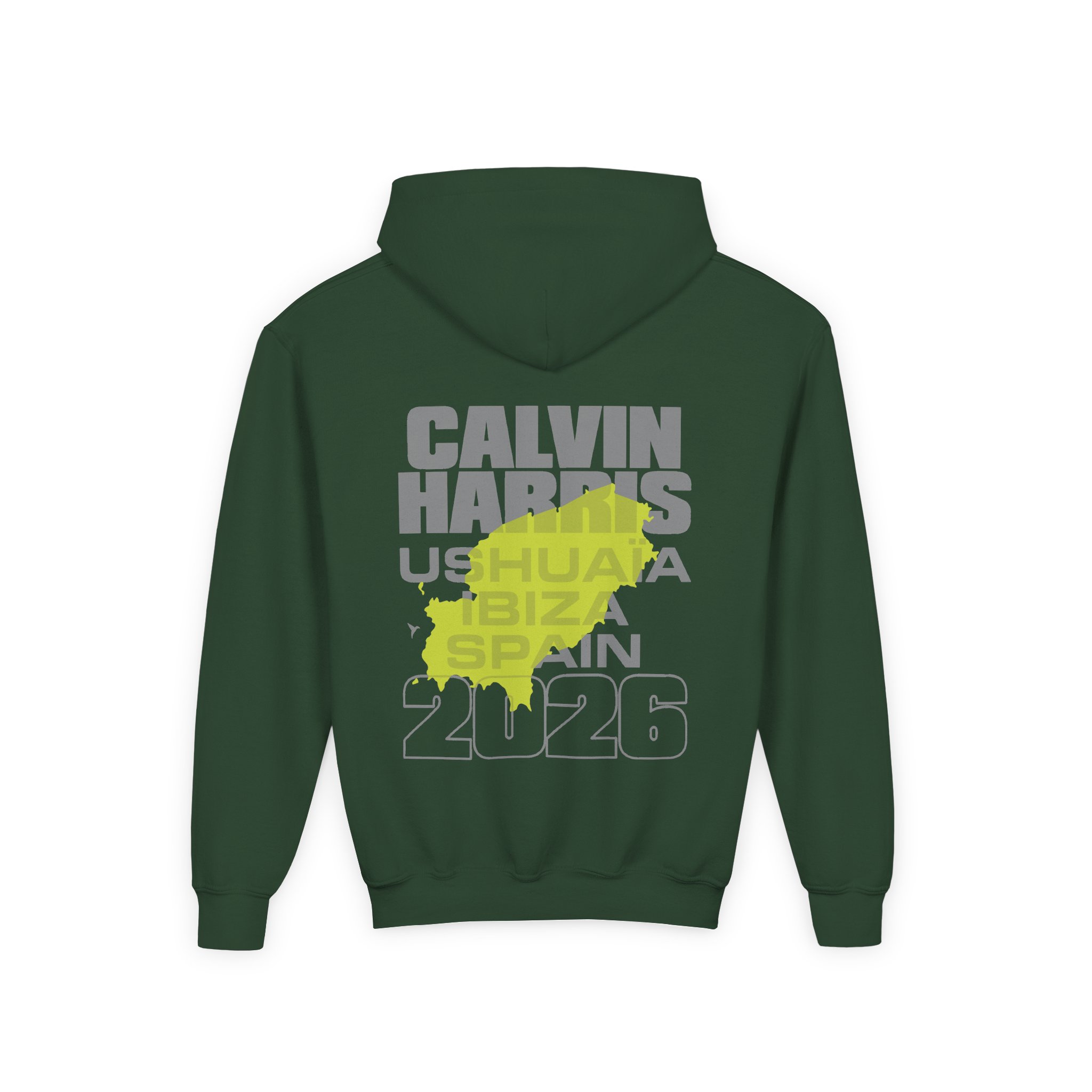 Youth Calvin Harris Ibiza Text Heavy Blend Hooded Sweatshirt - Image 6