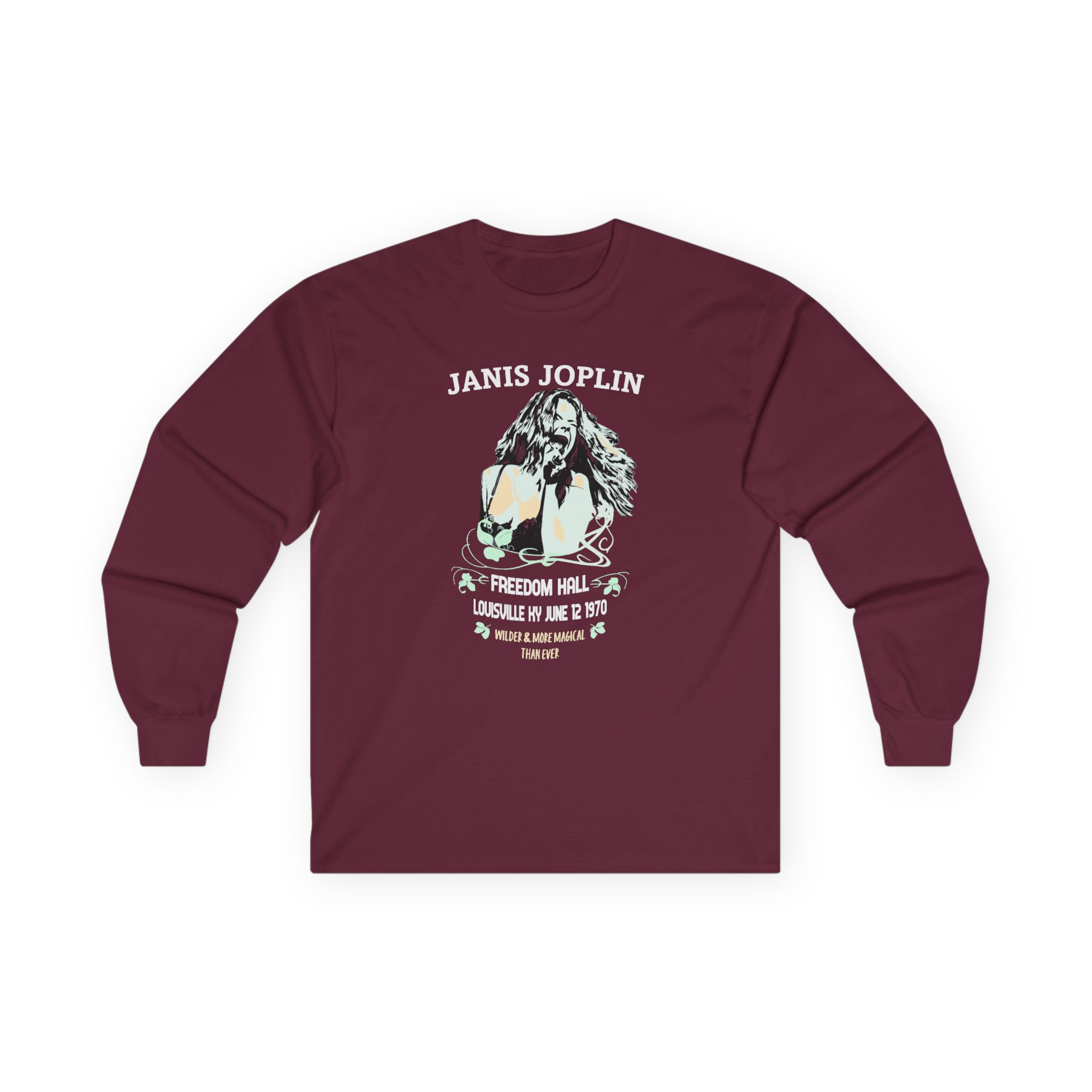 Janis Joplin Freedom Hall Unisex Ultra Cotton Long Sleeve Tee - Image 3