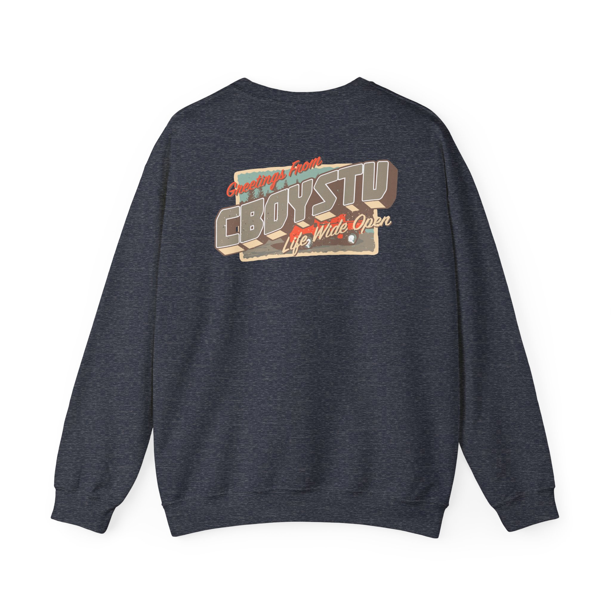 Cboystv Postcard Unisex Heavy Blend™ Crewneck Sweatshirt - Image 20