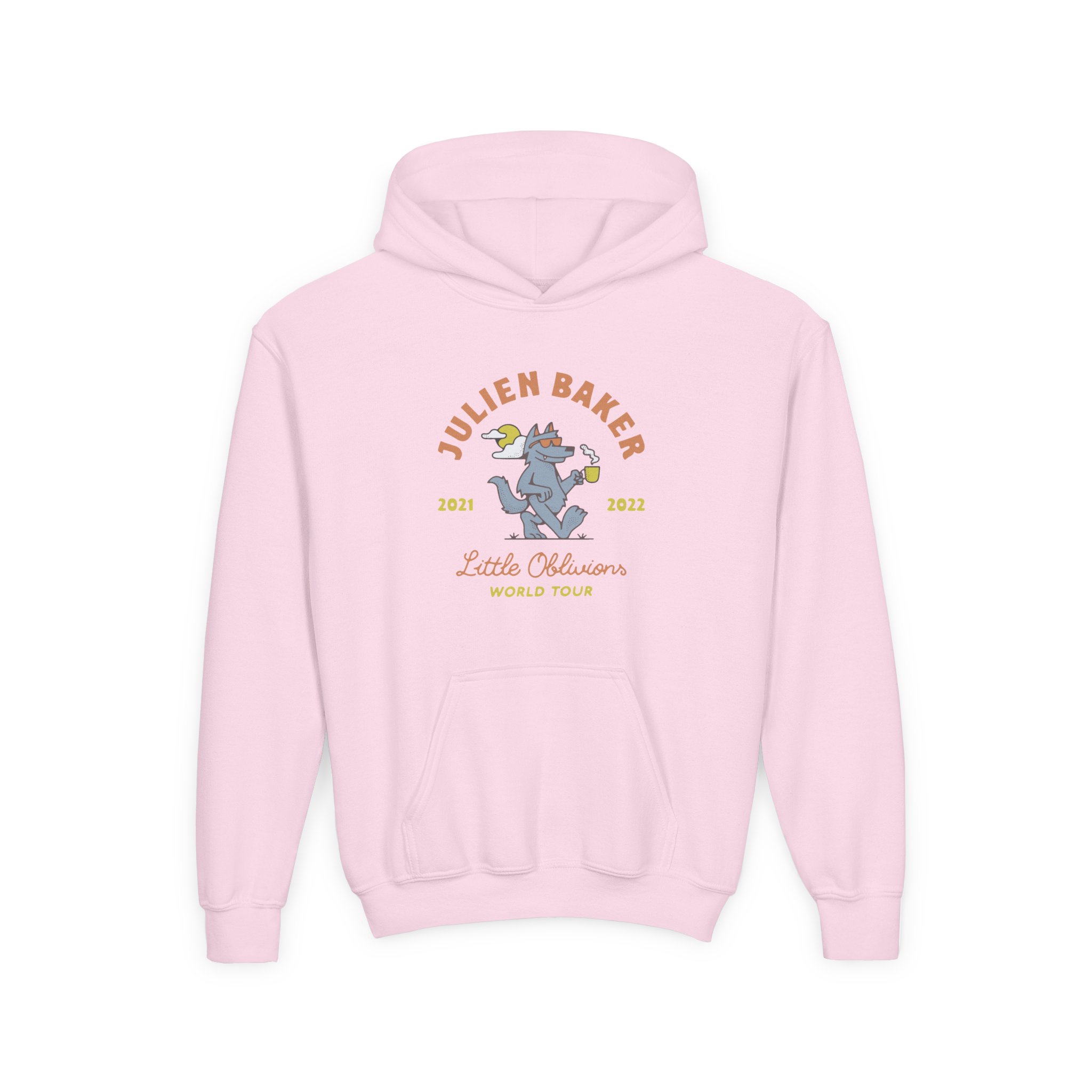 Julien Baker Little Oblivions World Tour Youth Heavy Blend Hooded Sweatshirt - Image 7
