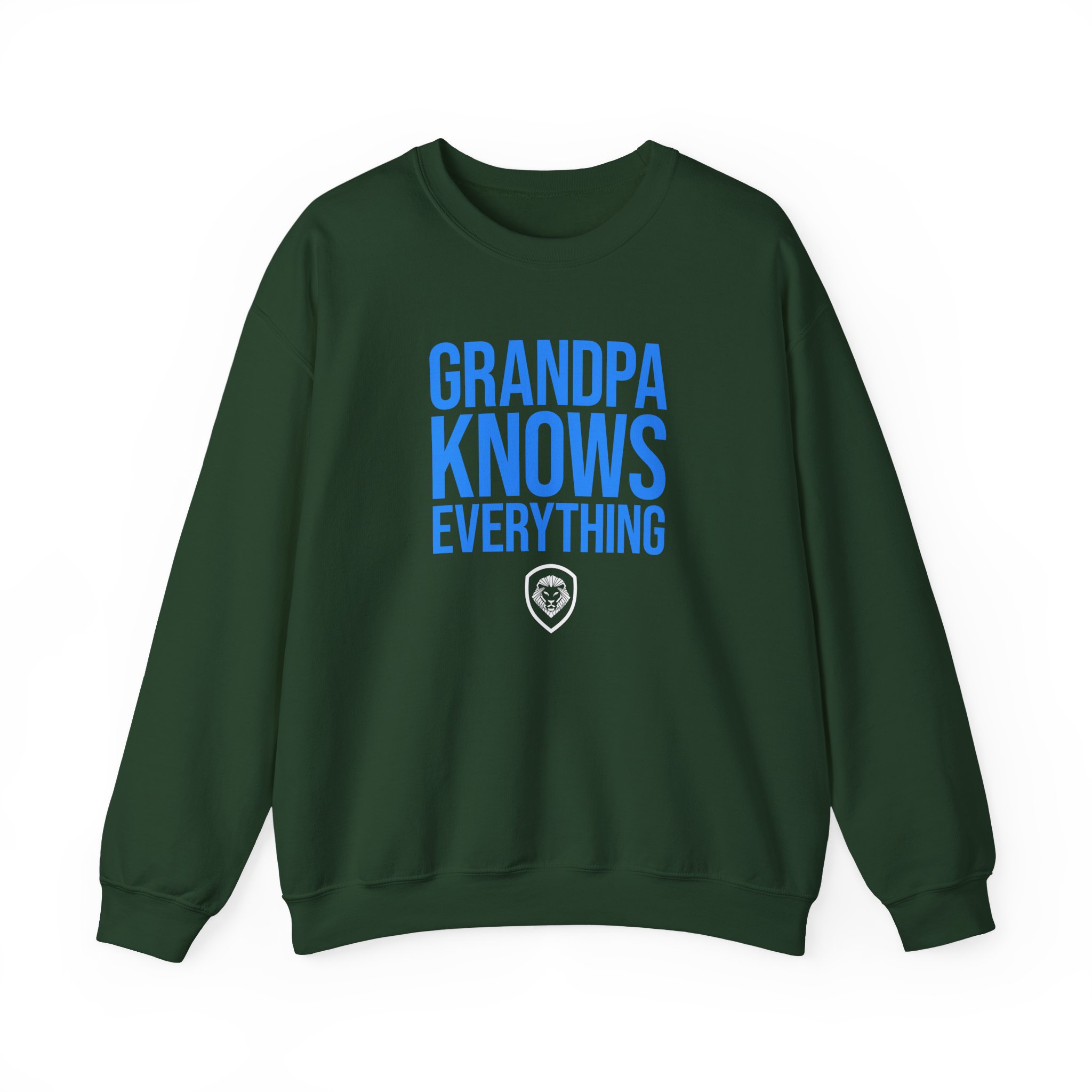 Valuetainment Grandpa Knows Everything Unisex Heavy Blend™ Crewneck Sweatshirt - Image 5