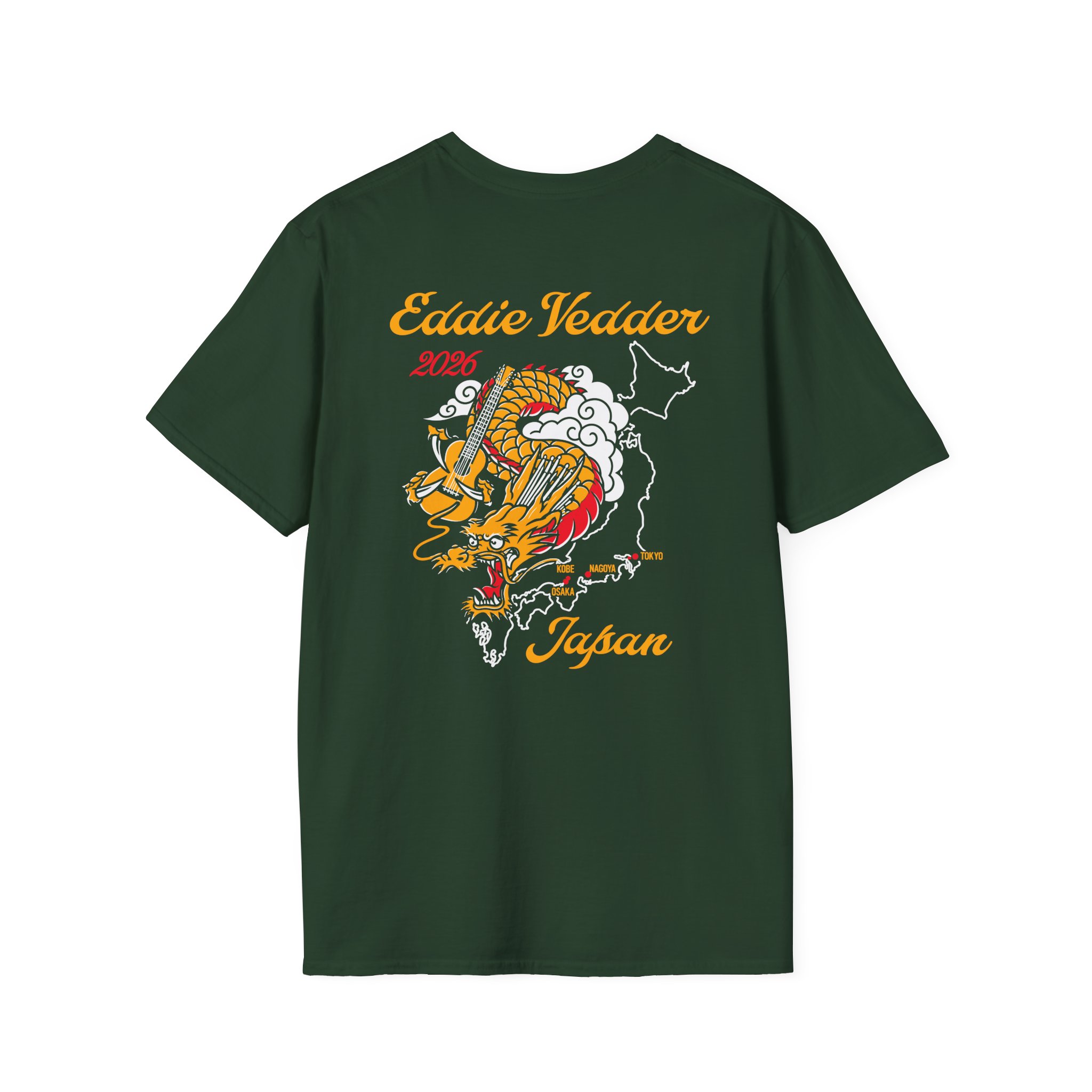 Eddie Vedder 2026 Tokyo Japan Unisex Softstyle T-Shirt - Image 6