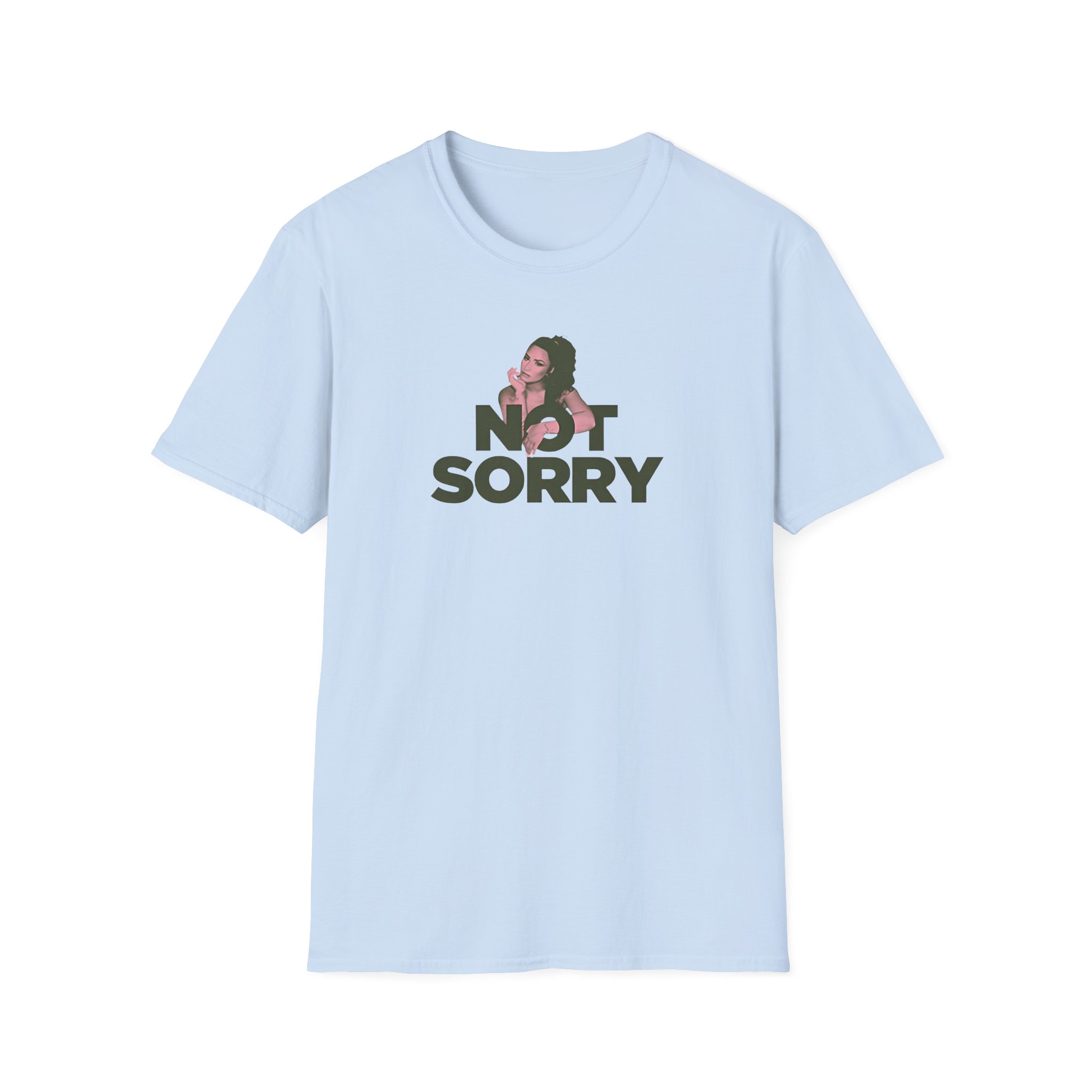 D L Not Sorry Unisex Softstyle T-Shirt - Image 17
