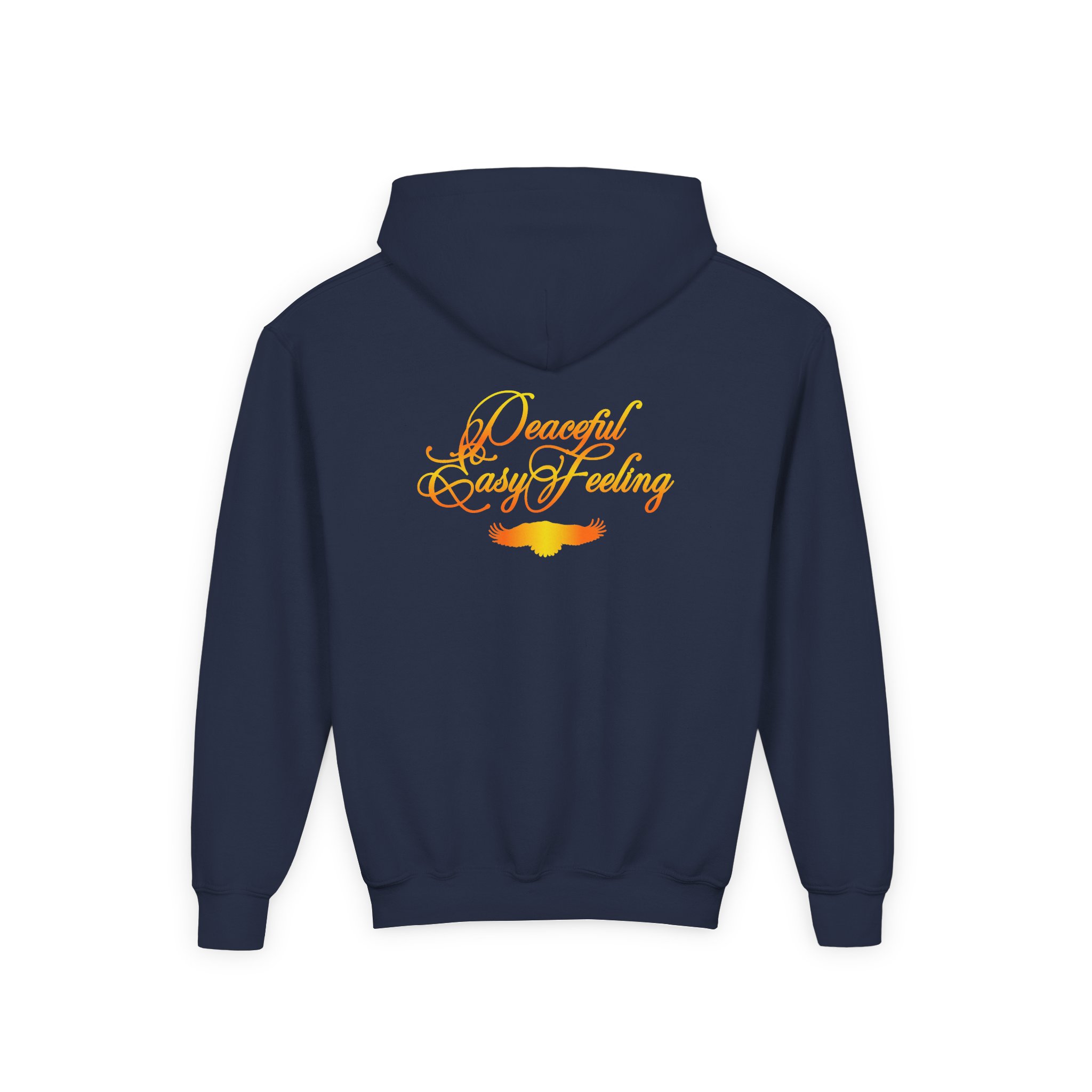 Youth The Eagles Peaceful Easy Feeling Desert Heavy Blend Hooded Sweatshirt - Image 8