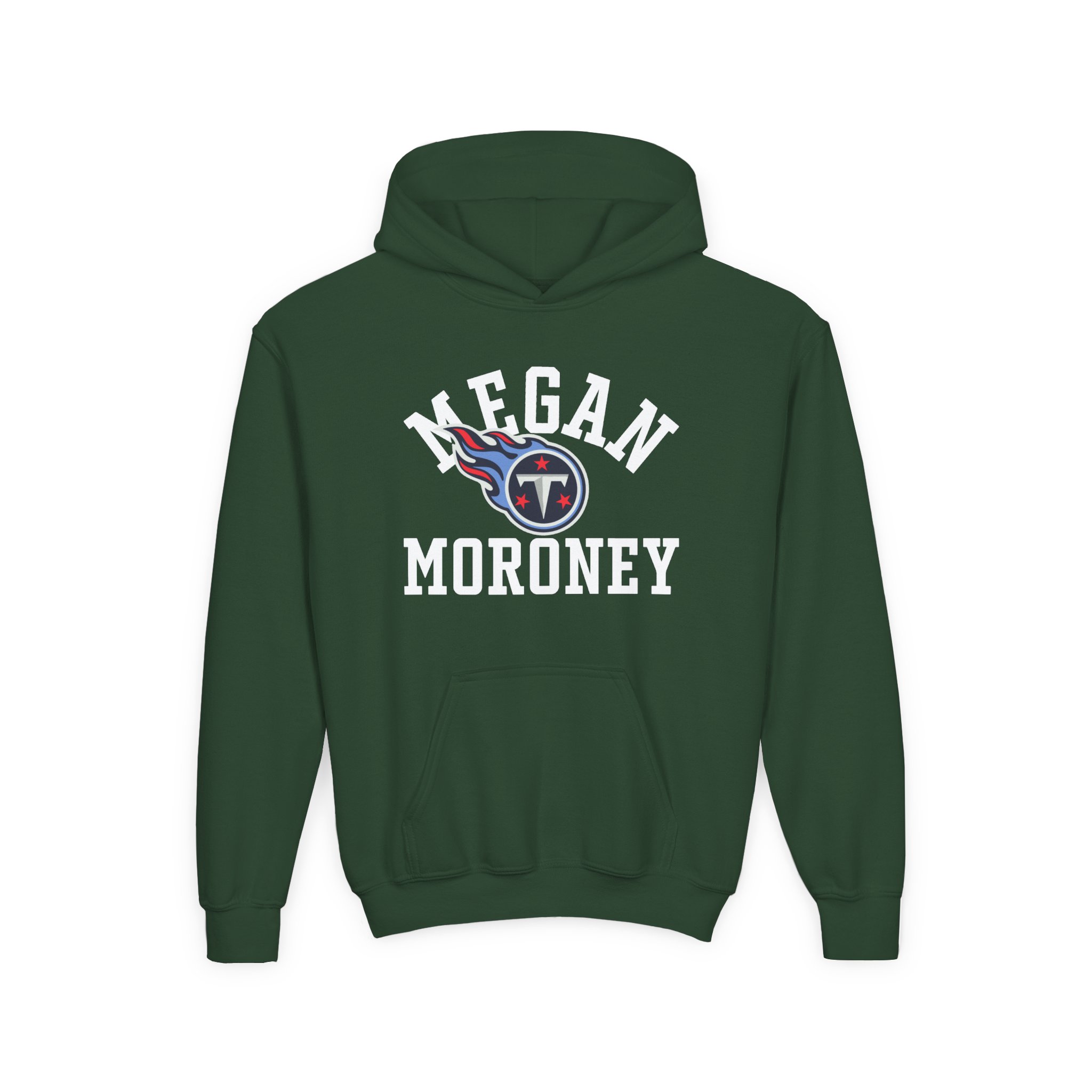 Megan Moroney Titans Varsity Youth Heavy Blend Hooded Sweatshirt - Image 5