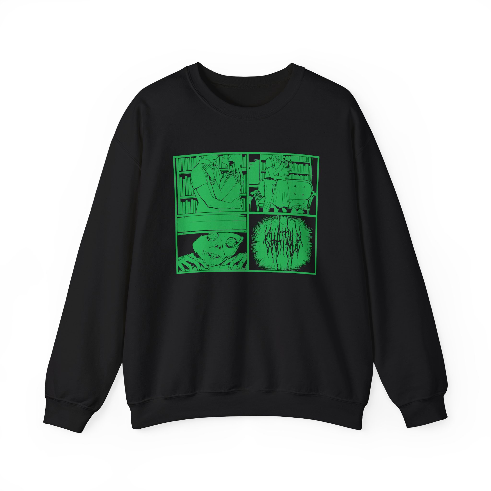 Chat Pile Green Rat Boy Unisex Heavy Blend™ Crewneck Sweatshirt