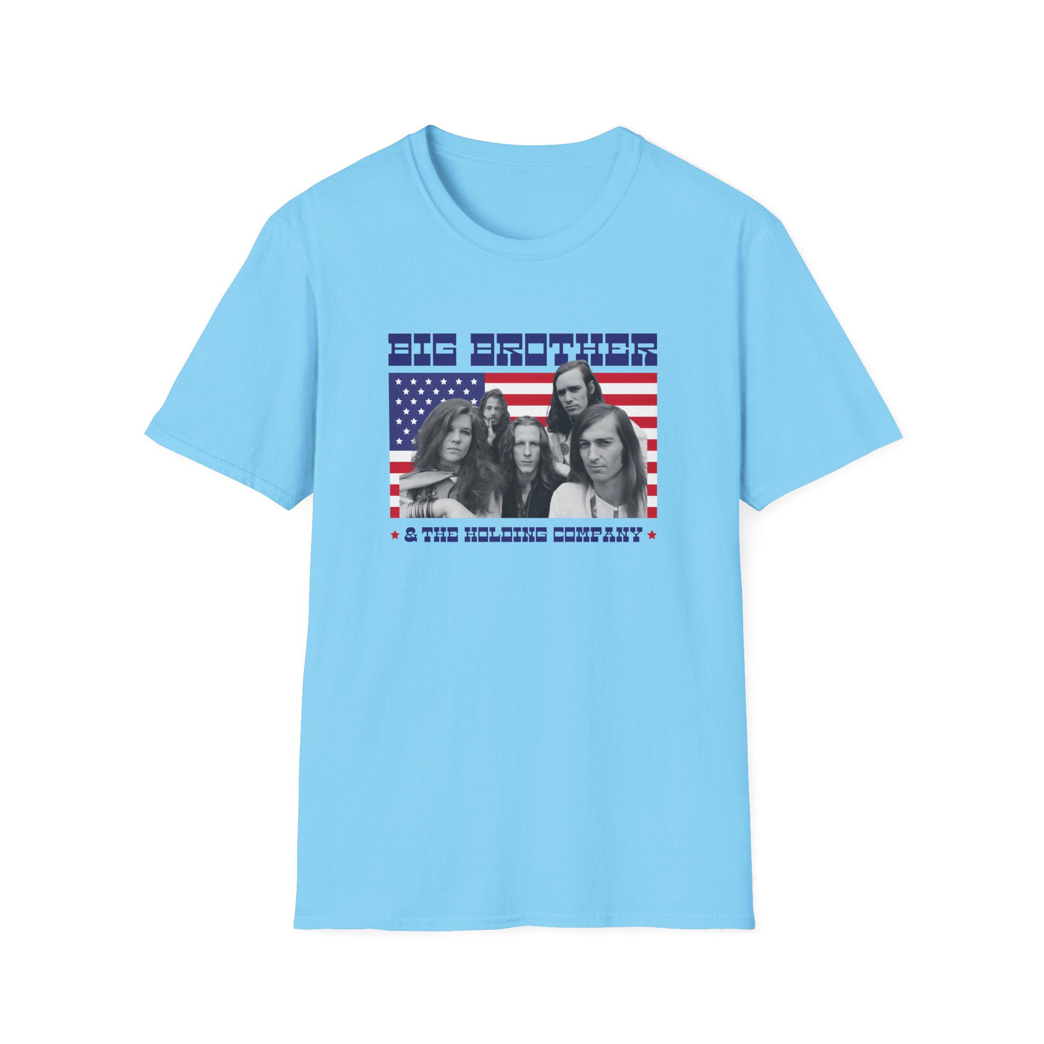 Janis Joplin Big Brother & the Holding Company Unisex Softstyle T-Shirt - Image 21