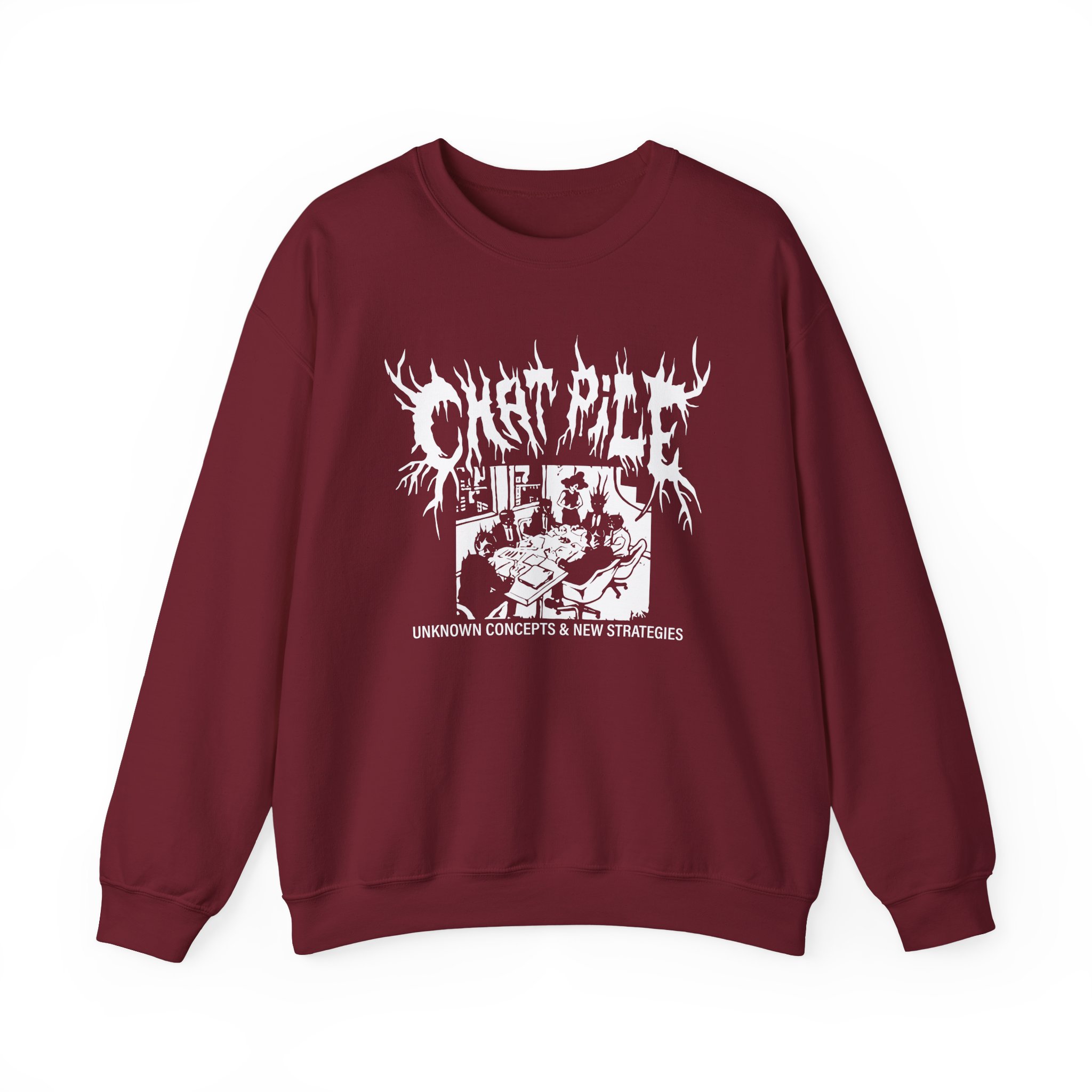 Chat Pile Show Poster Los Angeles Unisex Heavy Blend™ Crewneck Sweatshirt - Image 15
