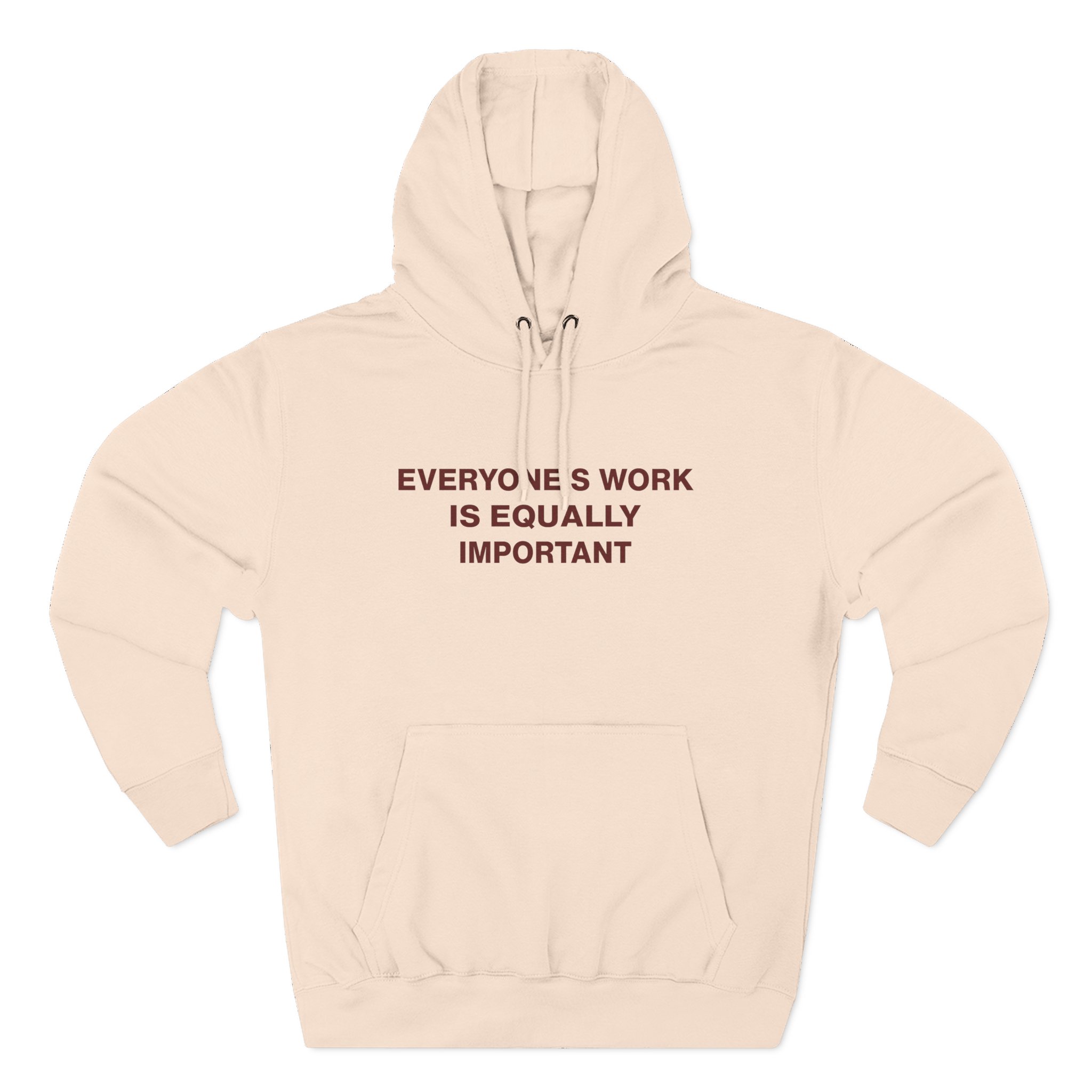 Jenny Holzer Everyone's Work is Equally Important Three-Panel Fleece Hoodie - Image 7