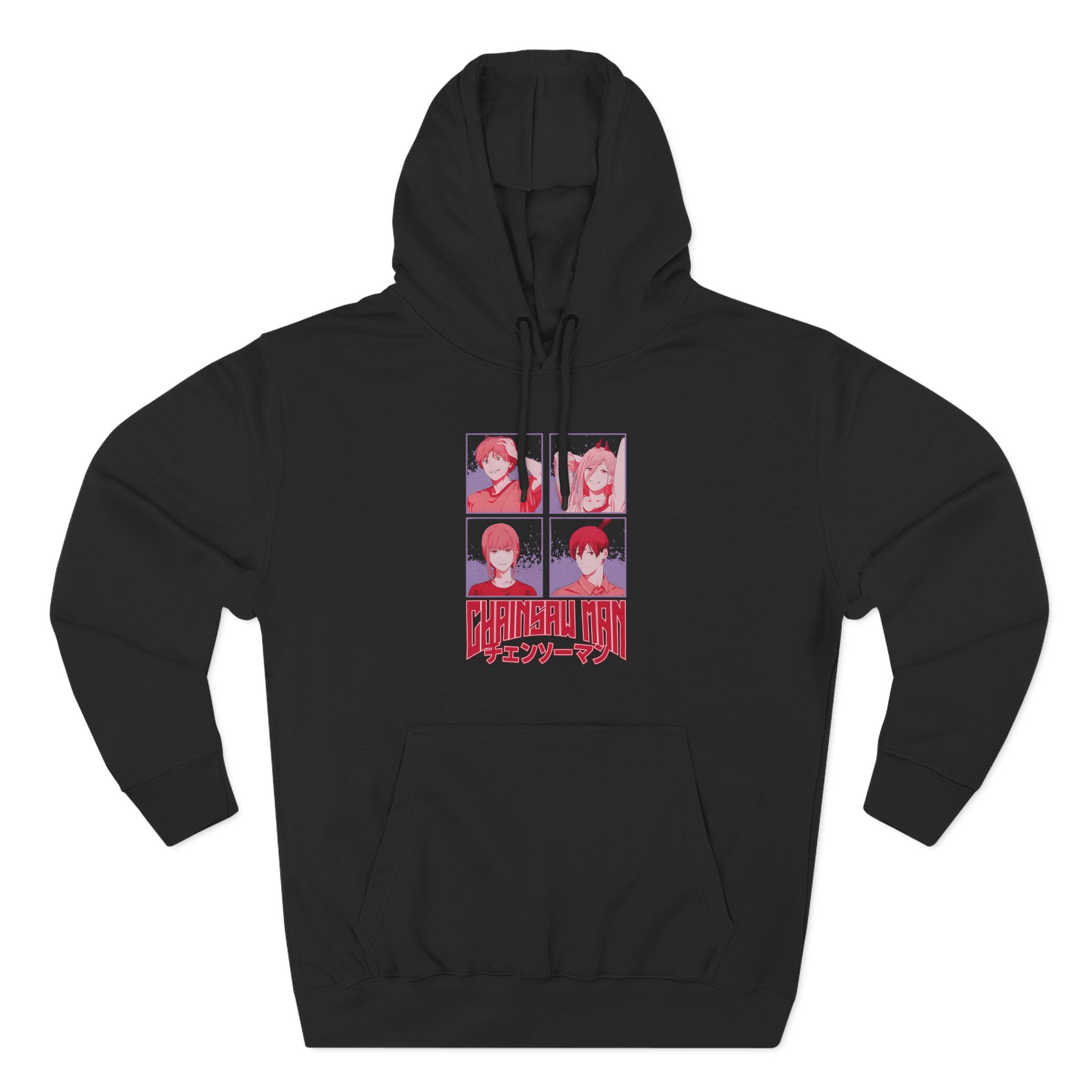 Chainsaw Man Tonal Group Three-panel Fleece Hoodie