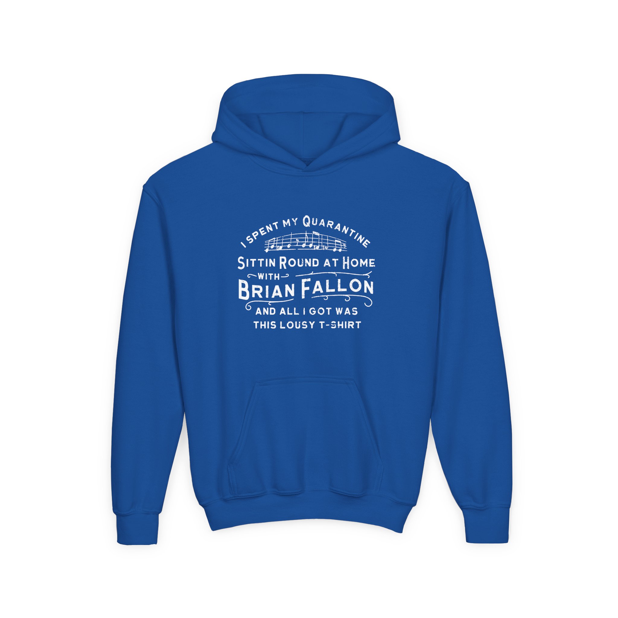 Brian Fallon Sittin Round Youth Heavy Blend Hooded Sweatshirt - Image 9