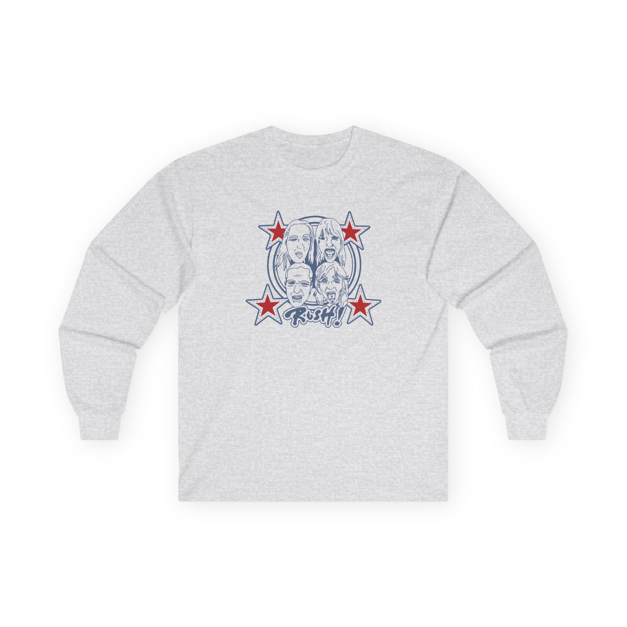 Maneskin RUSH! Faces & Red Starz Unisex Ultra Cotton Long Sleeve Tee