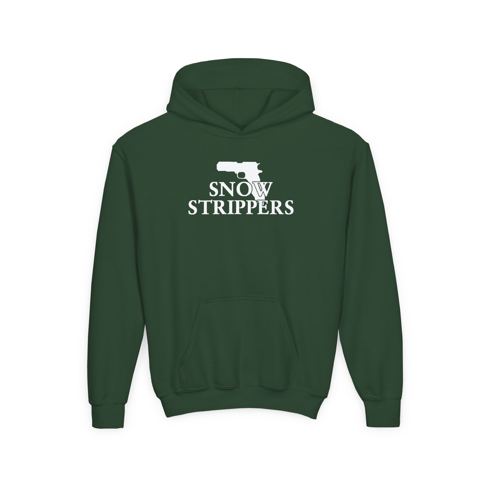 Youth Snow Strippers Heavy Blend Hooded Sweatshirt - Image 5