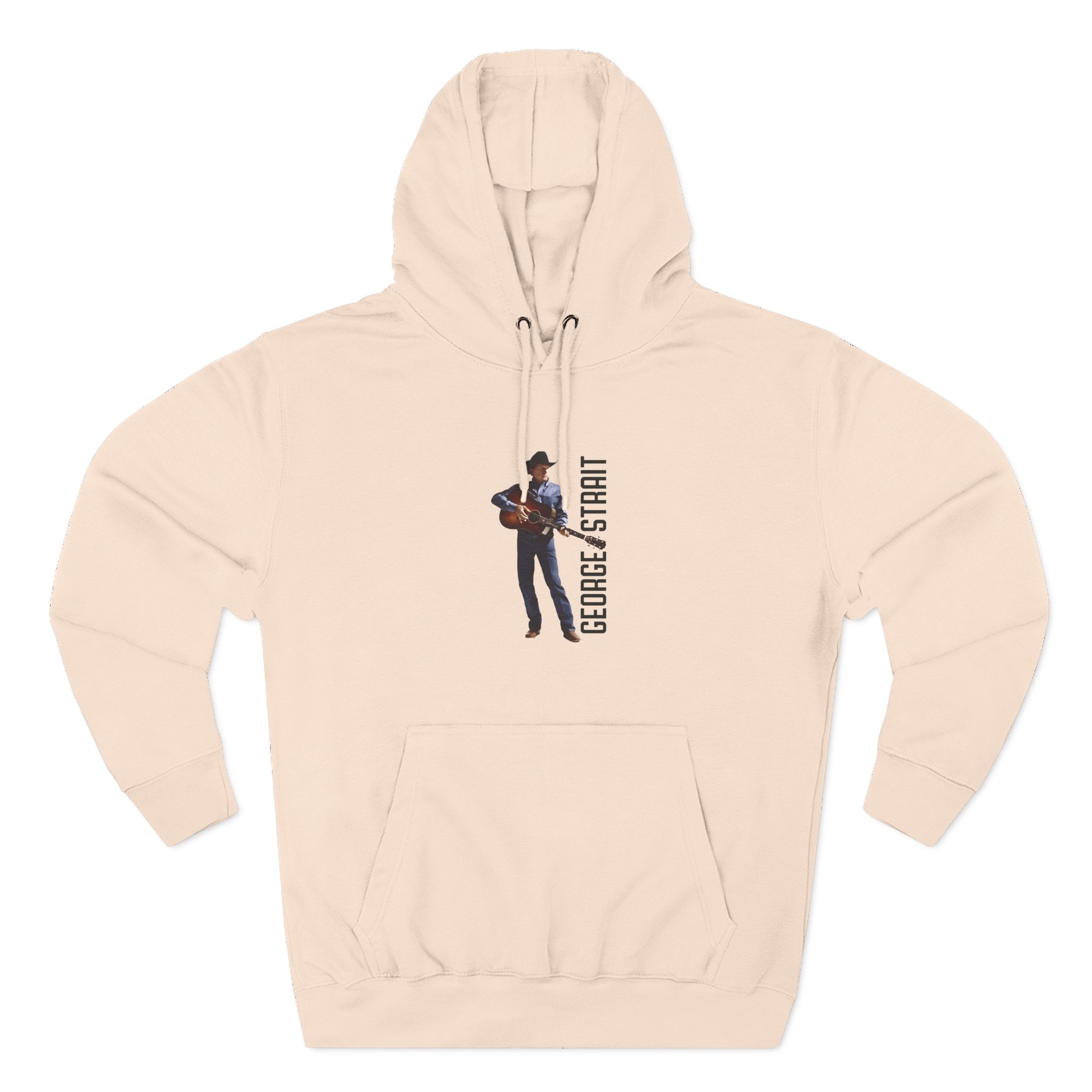 George Strait Heather Denim Silhouette Three-Panel Fleece Hoodie - Image 7
