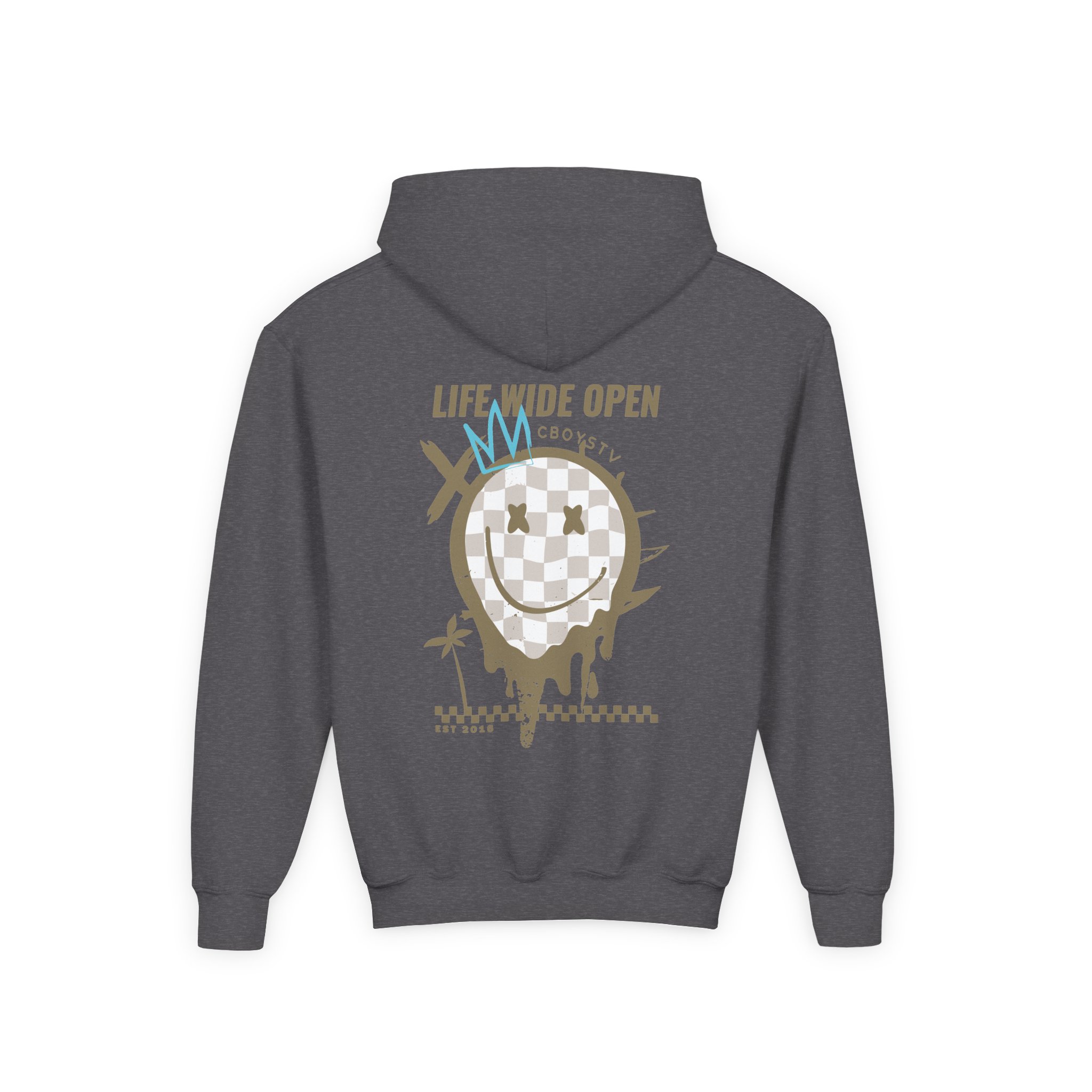 Cboystv Tan Rockstar Youth Heavy Blend Hooded Sweatshirt - Image 8