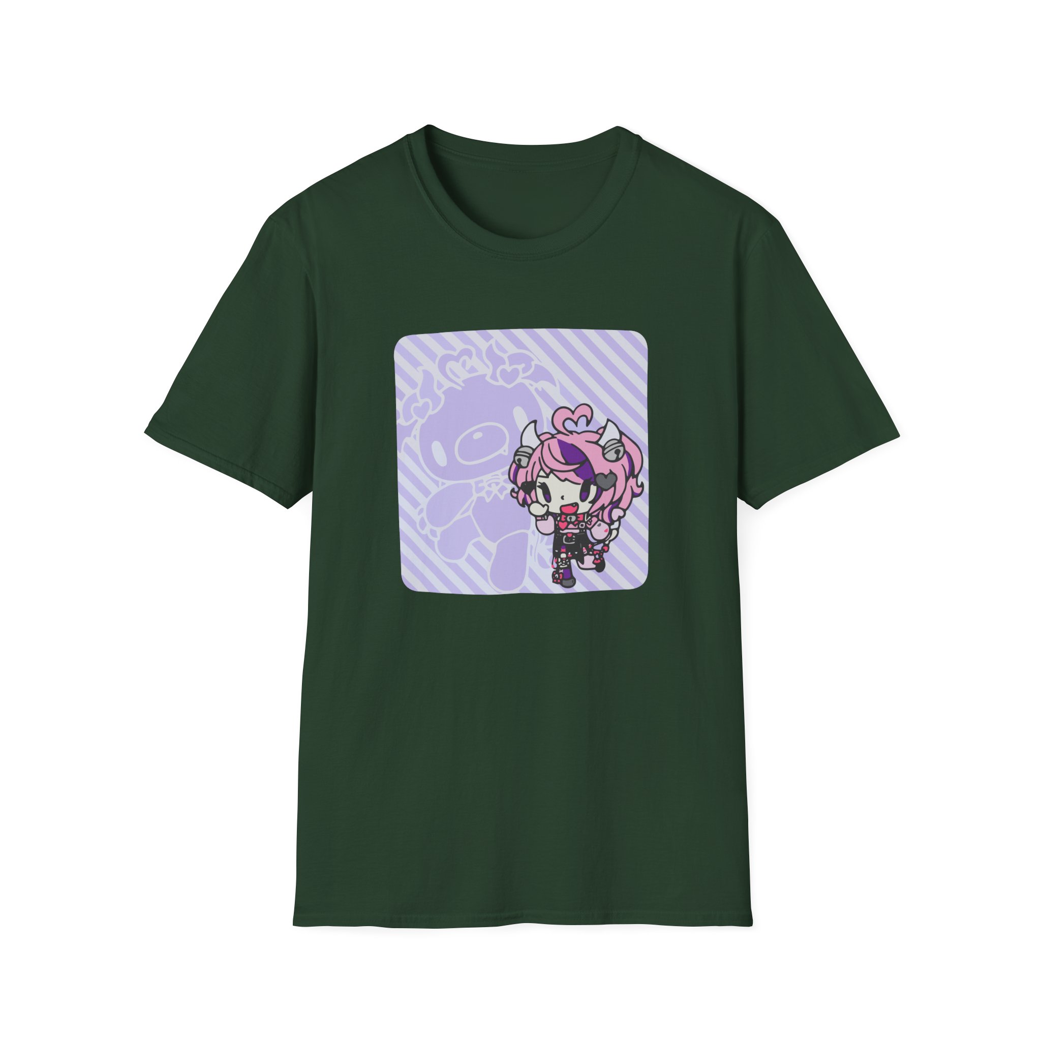 Ironmouse X Gloomy Bear Unisex Softstyle T-Shirt - Image 7