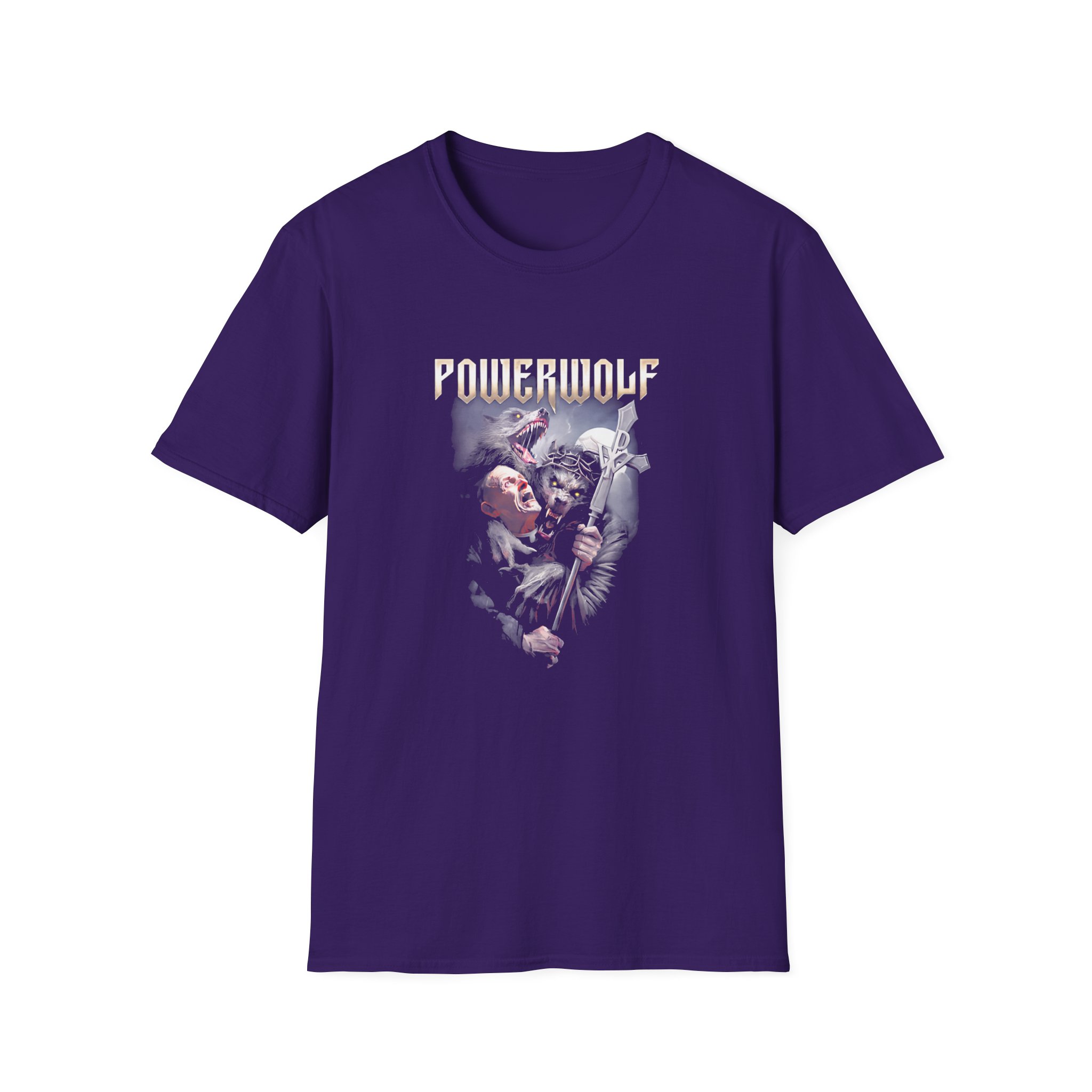 Powerwolf Thunderpriest Unisex Softstyle T-Shirt - Image 9