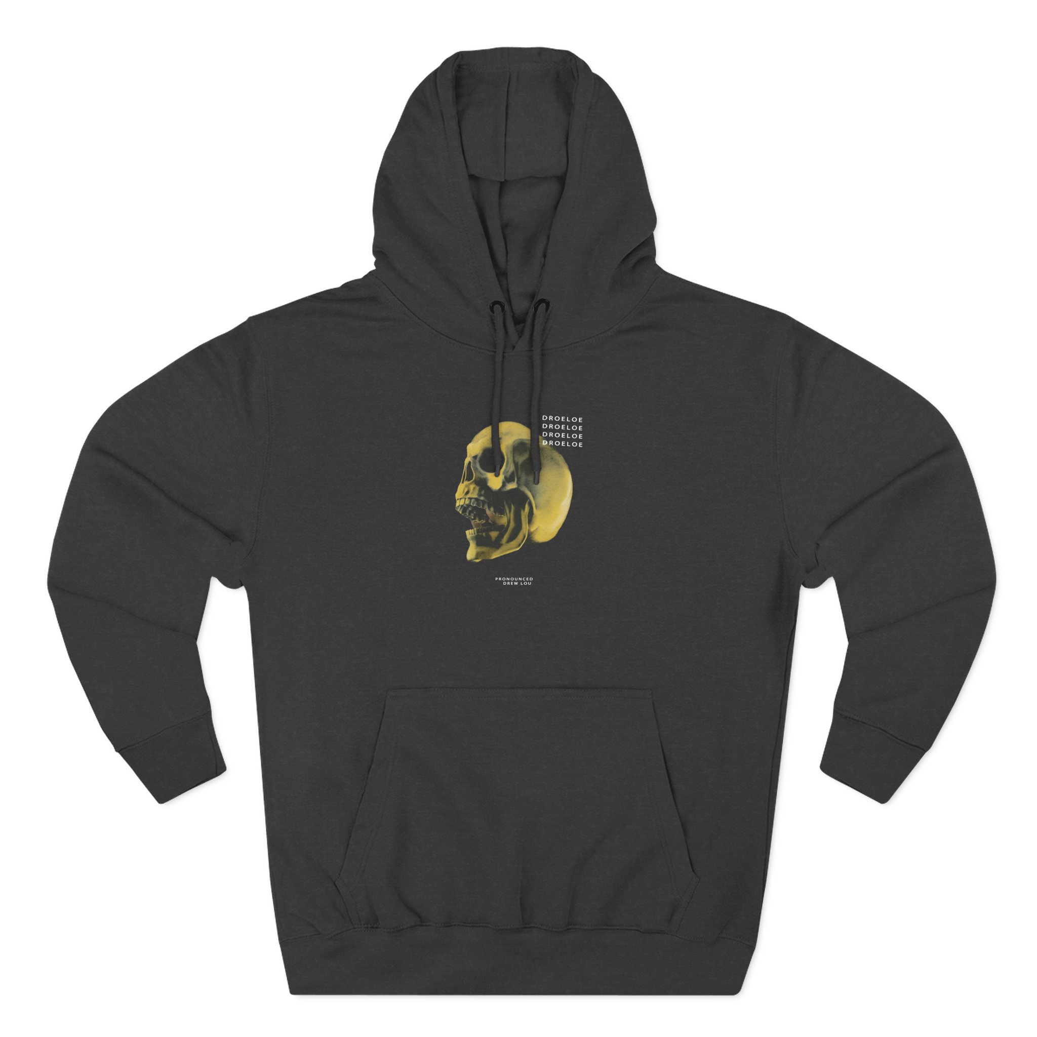 Deadbeats Gold Skull Three-Panel Fleece Hoodie - Image 3