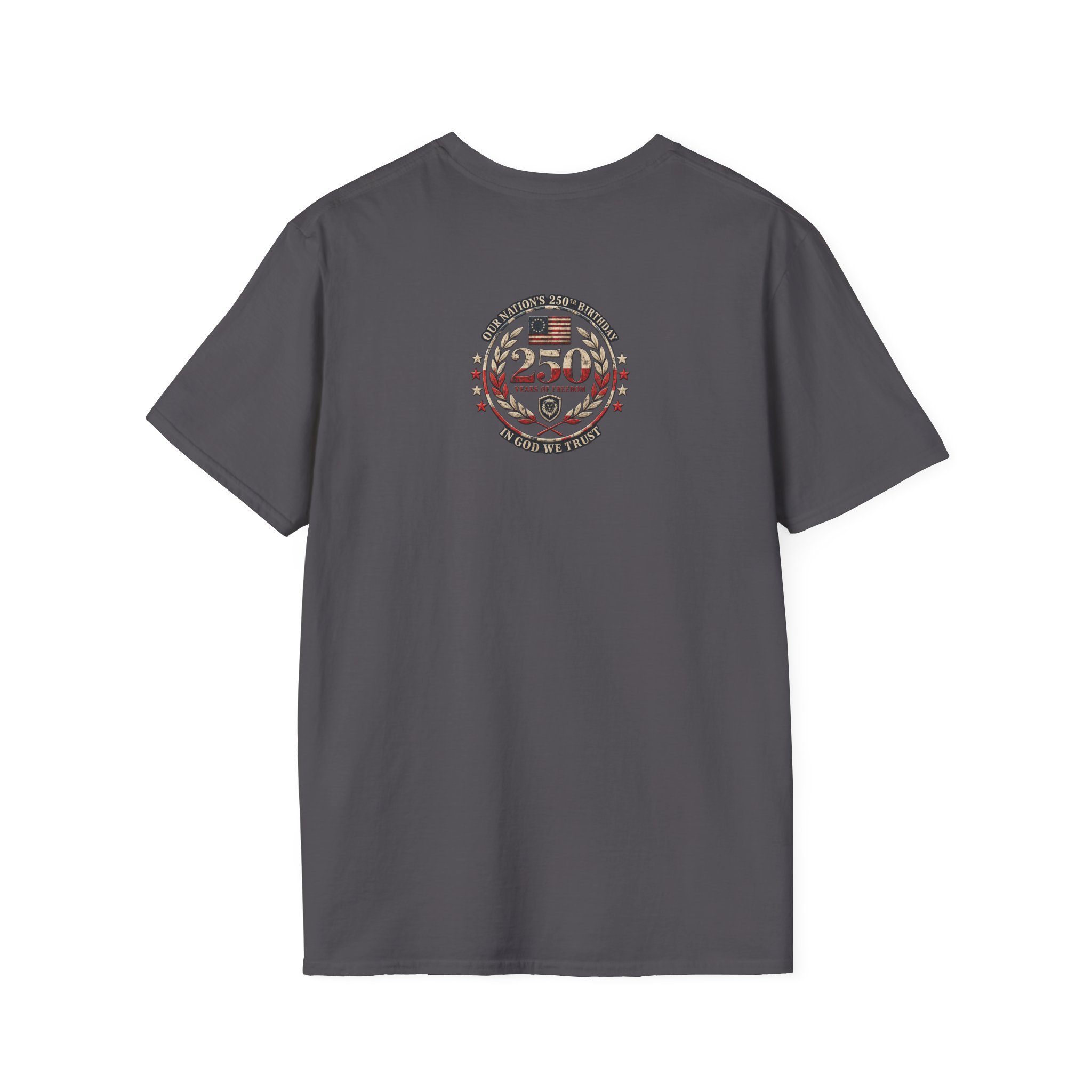 Valuetainment Flb Flag Script Unisex Softstyle T-Shirt - Image 12