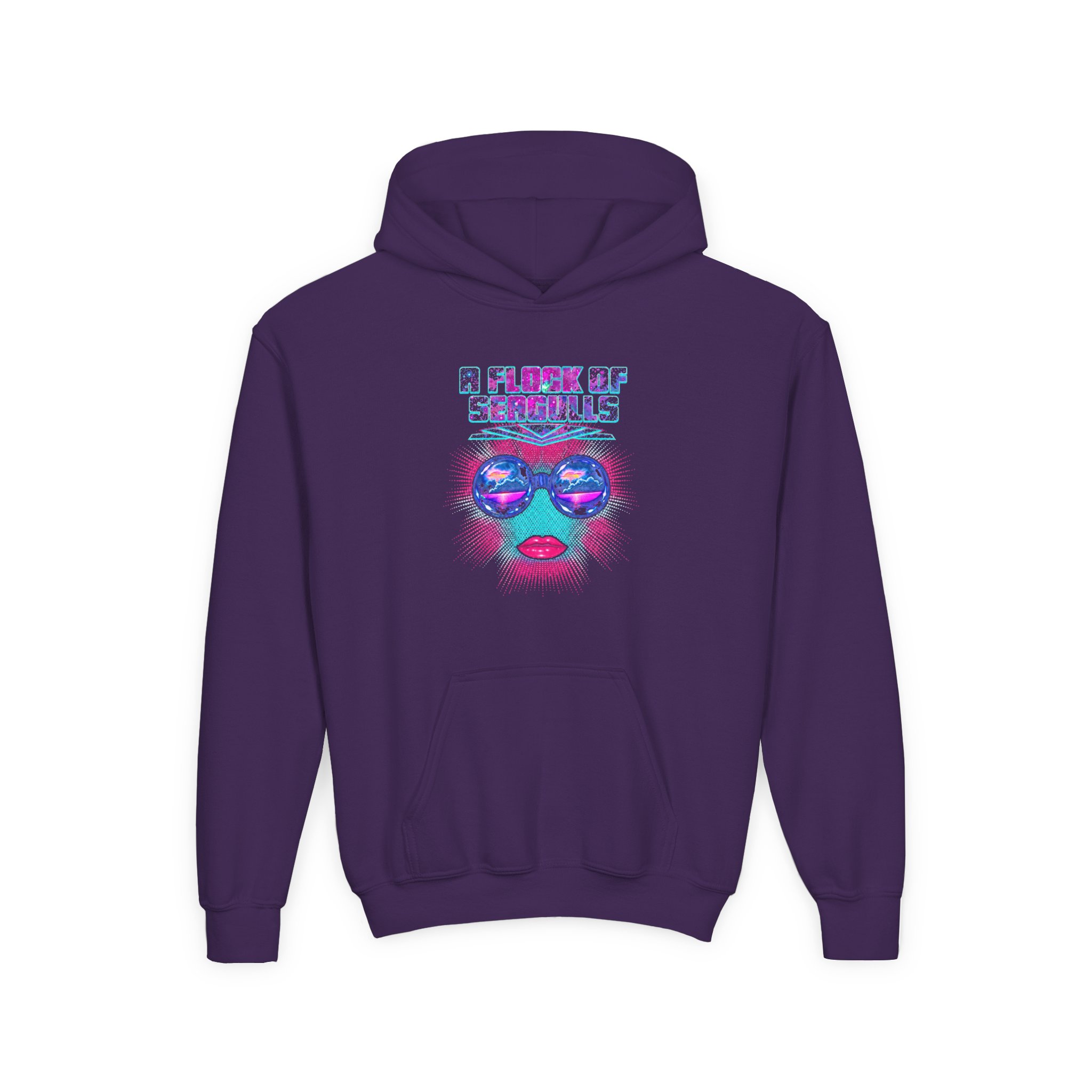 A Flock of Seagulls Galaxy Youth Heavy Blend Hooded Sweatshirt - Image 5