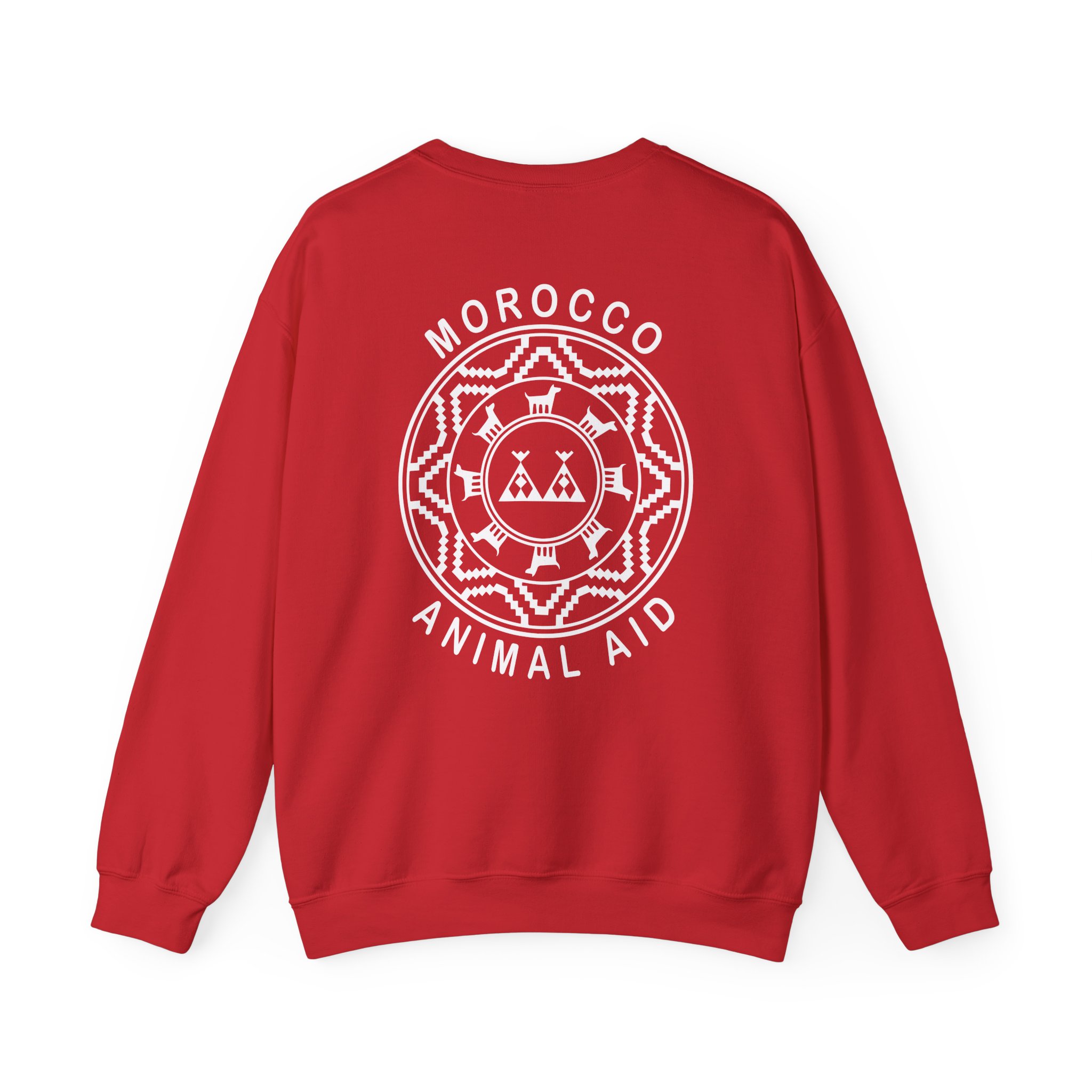 Kinging It Morocco Animal Aid Unisex Heavy Blend™ Crewneck Sweatshirt - Image 22